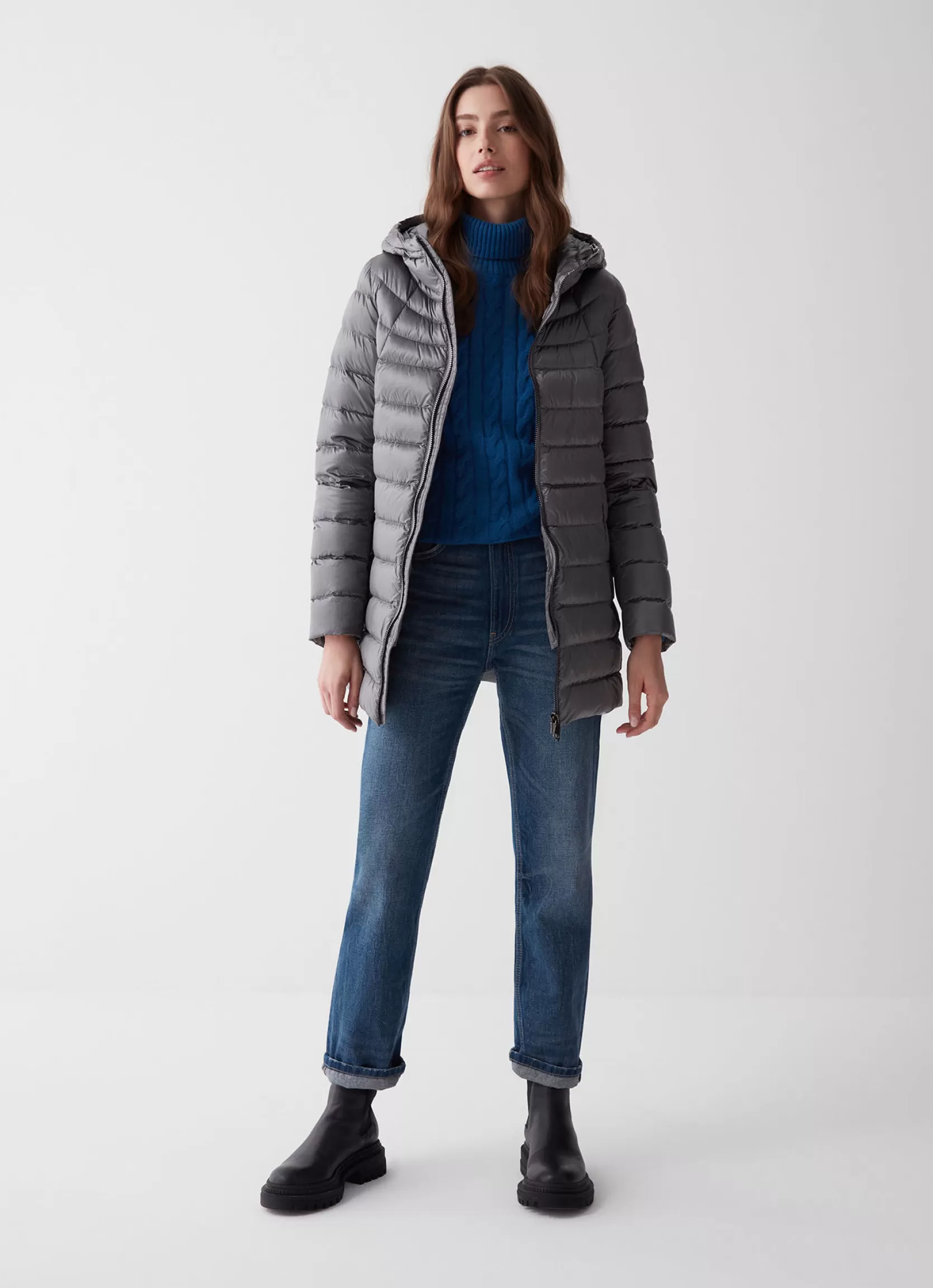 Colmar Medium length iridescent down jacket | woman Winter Down Jackets