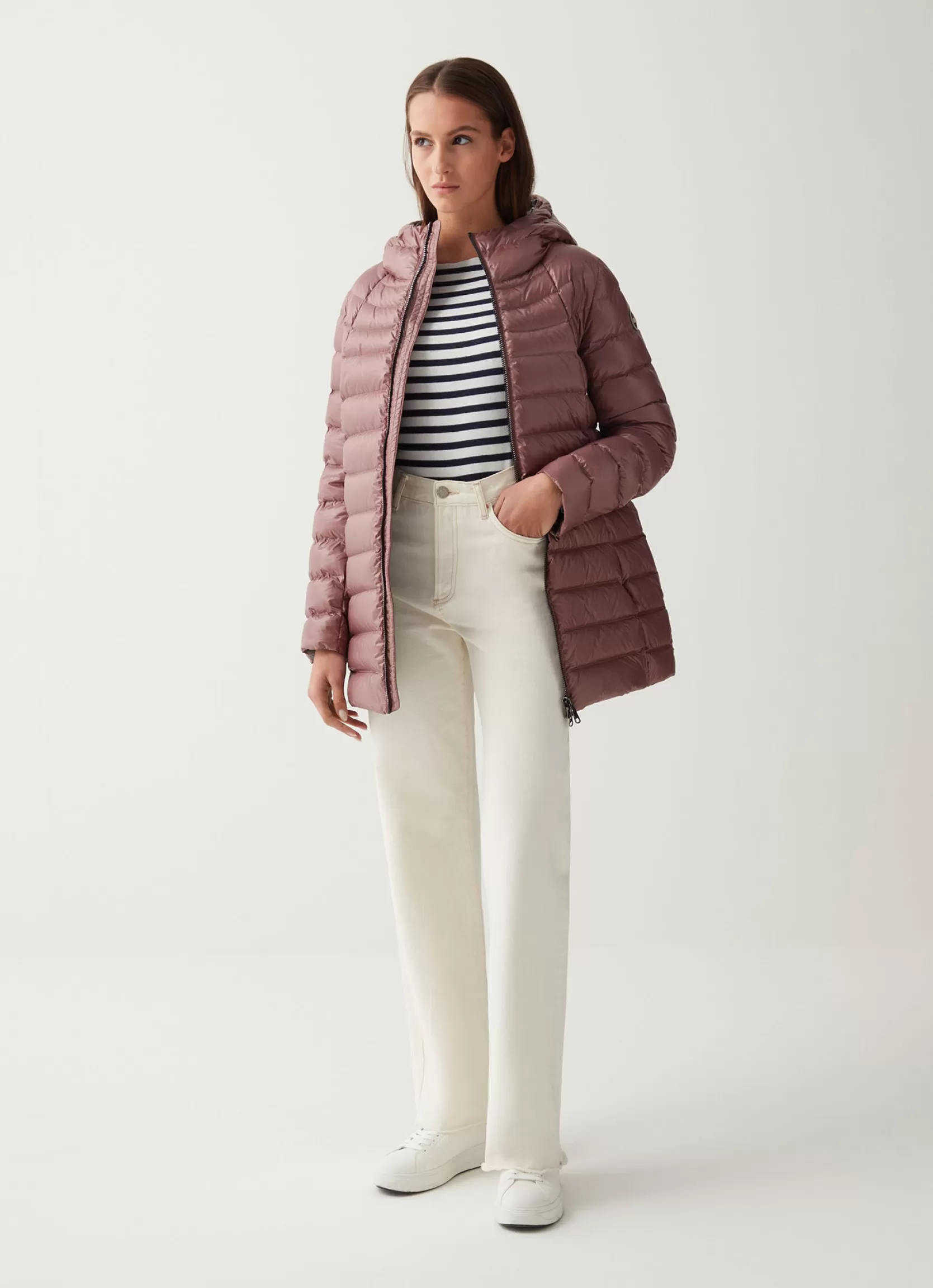 Colmar Medium length iridescent down jacket | woman Winter Down Jackets