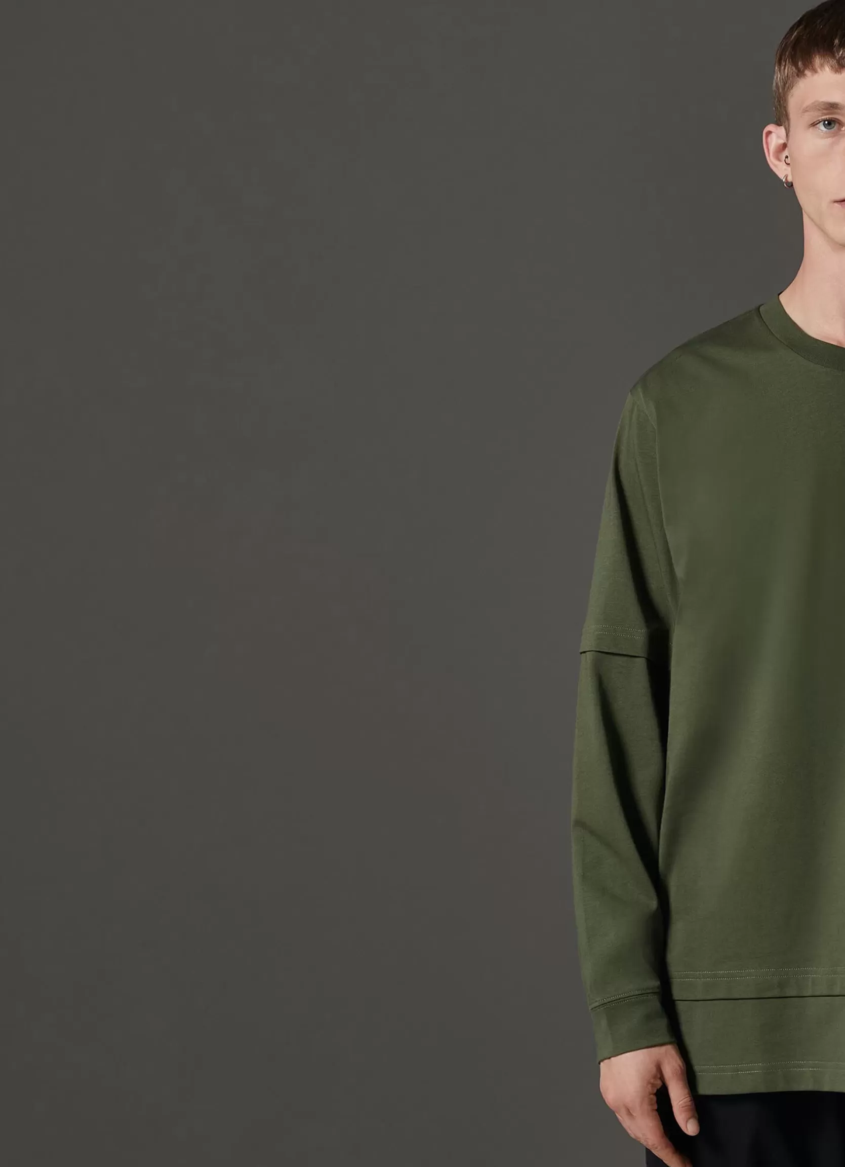 Colmar Men’s T-shirt with long sleeves in cotton jersey | man Colmar Revolution | T-shirts and Polo Shirts