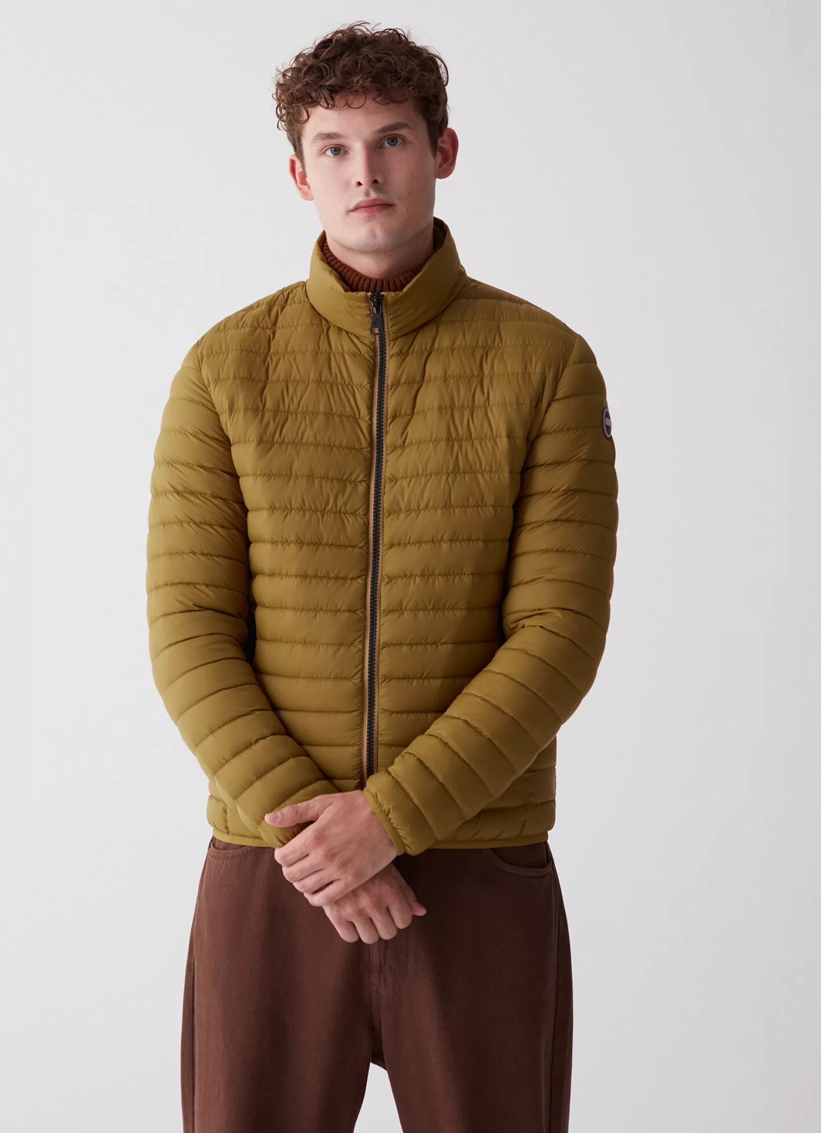 Colmar Opaque autumn down jacket with padded collar | man Lightweight Down Jackets