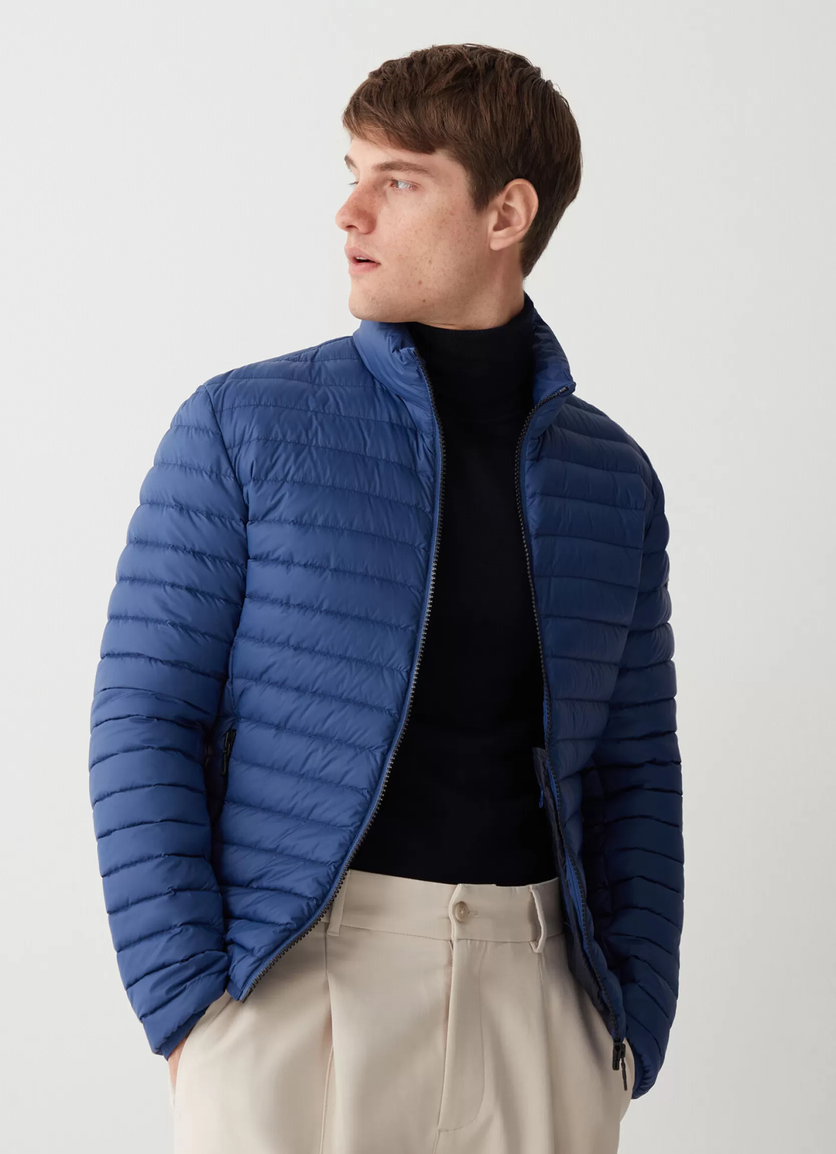 Colmar Opaque autumn down jacket with padded collar | man Lightweight Down Jackets