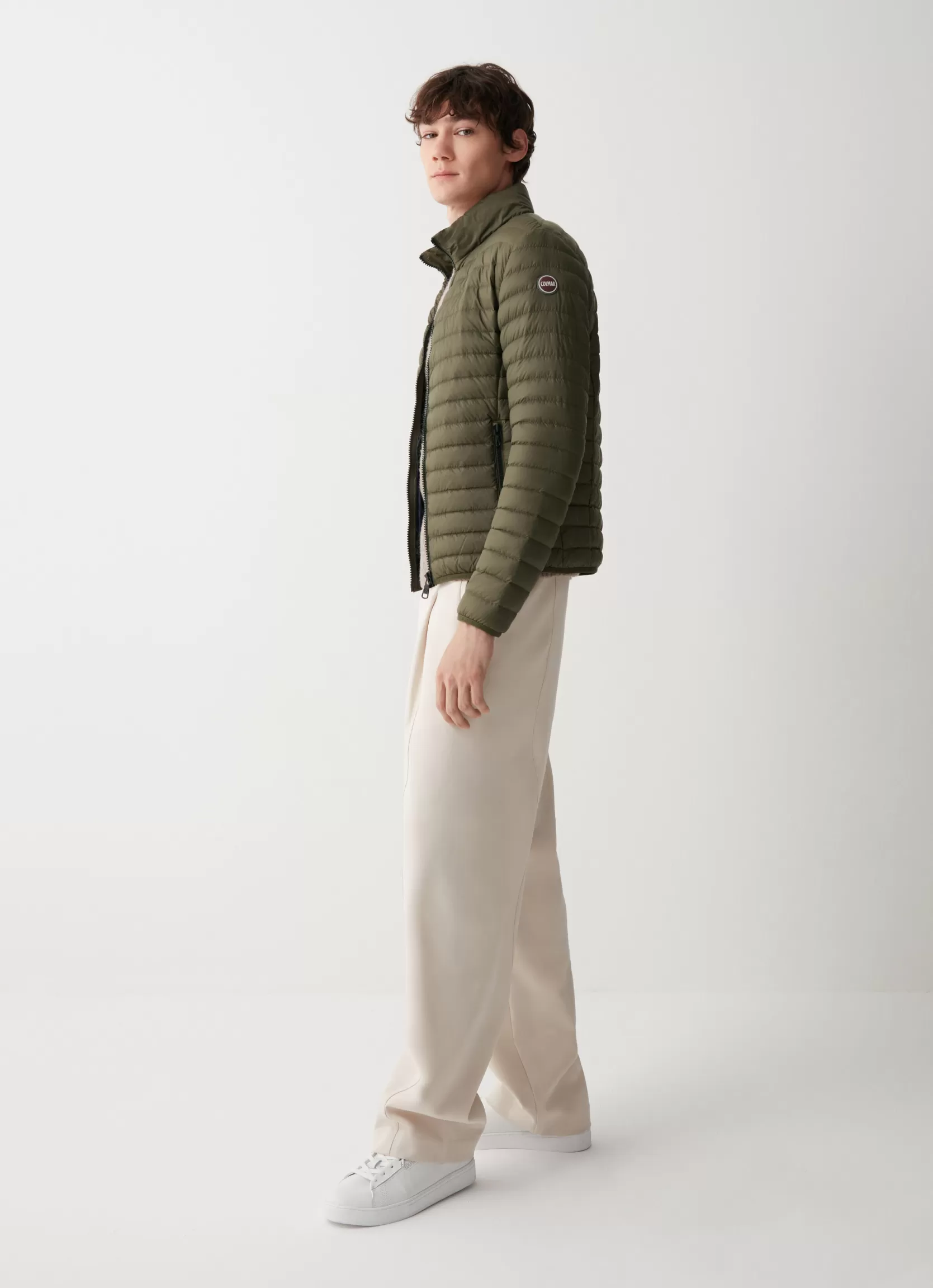 Colmar Opaque autumn down jacket with padded collar | man Lightweight Down Jackets