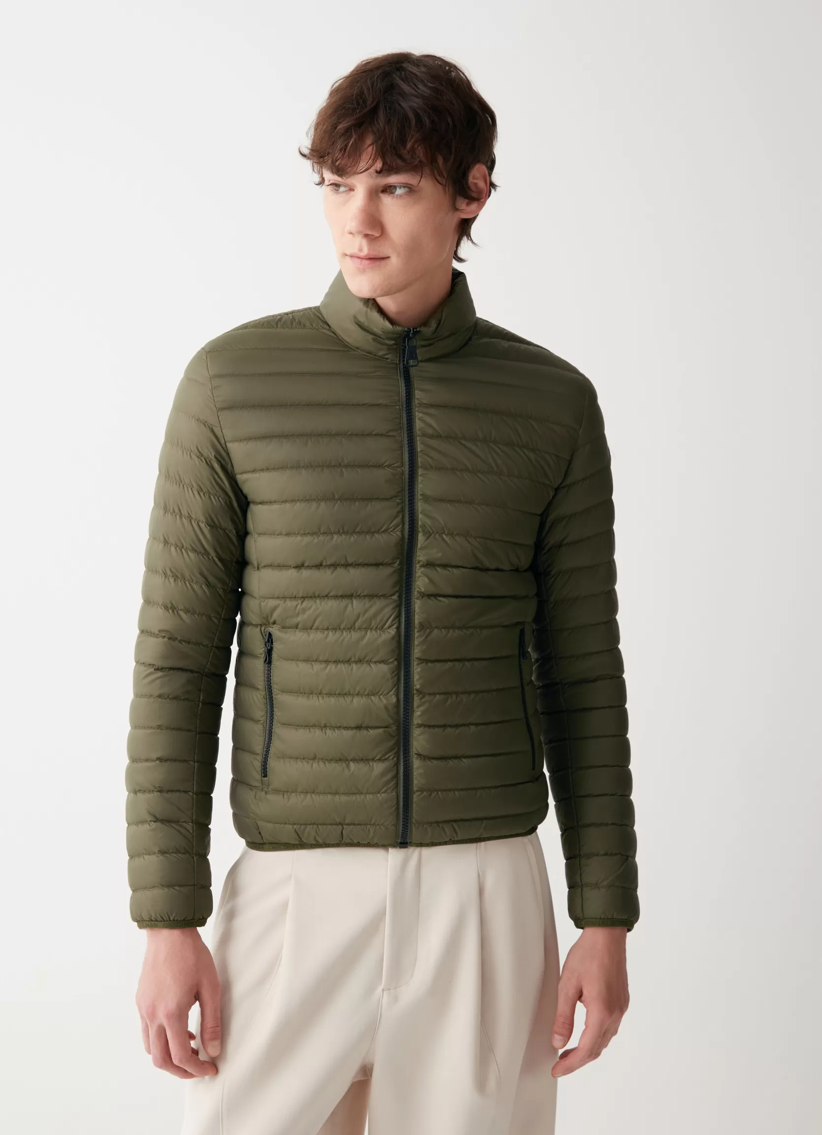Colmar Opaque autumn down jacket with padded collar | man Lightweight Down Jackets