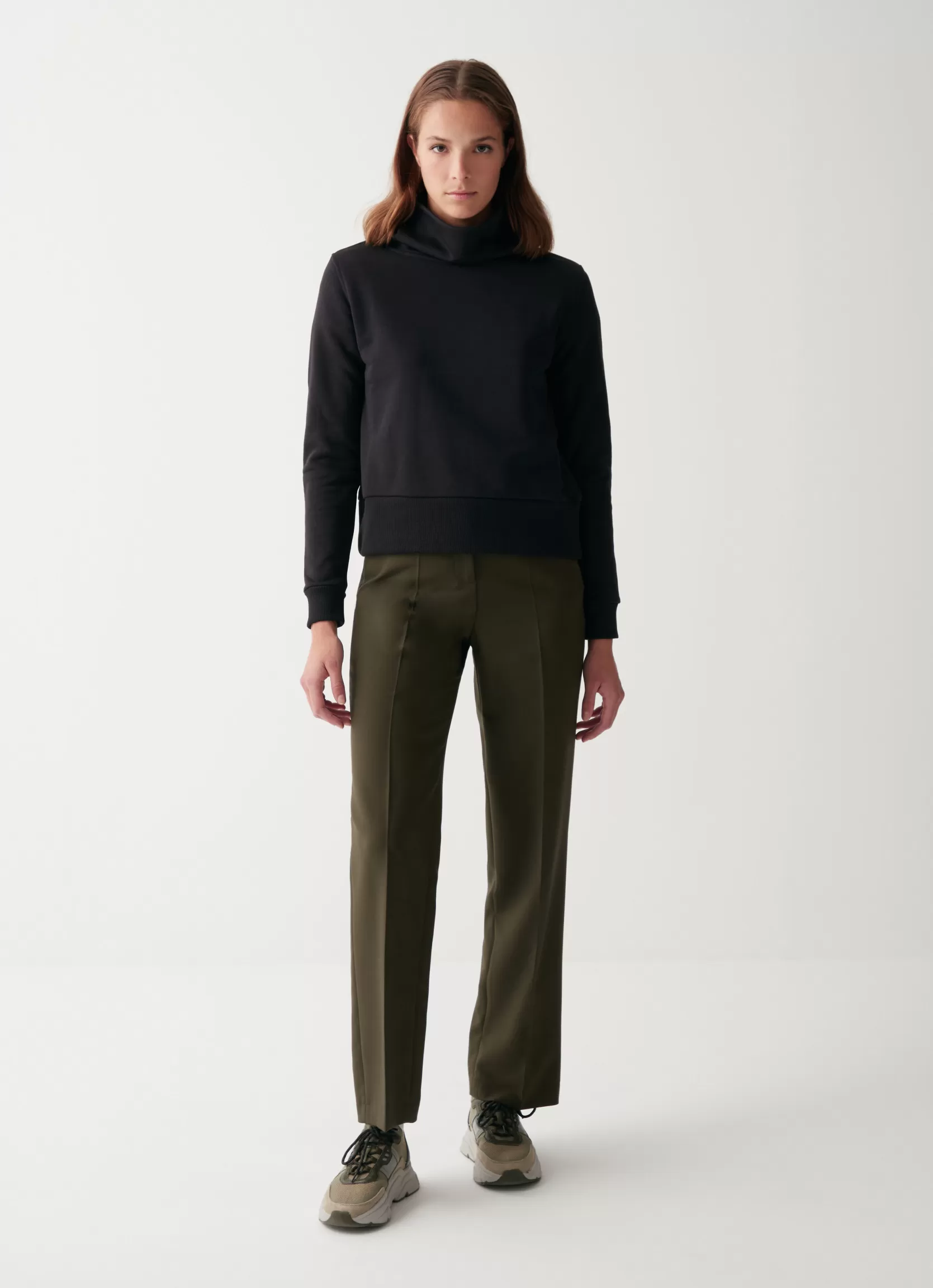 Colmar Organic cotton turtleneck sweatshirt | woman Recycled Essential | Sweatshirts