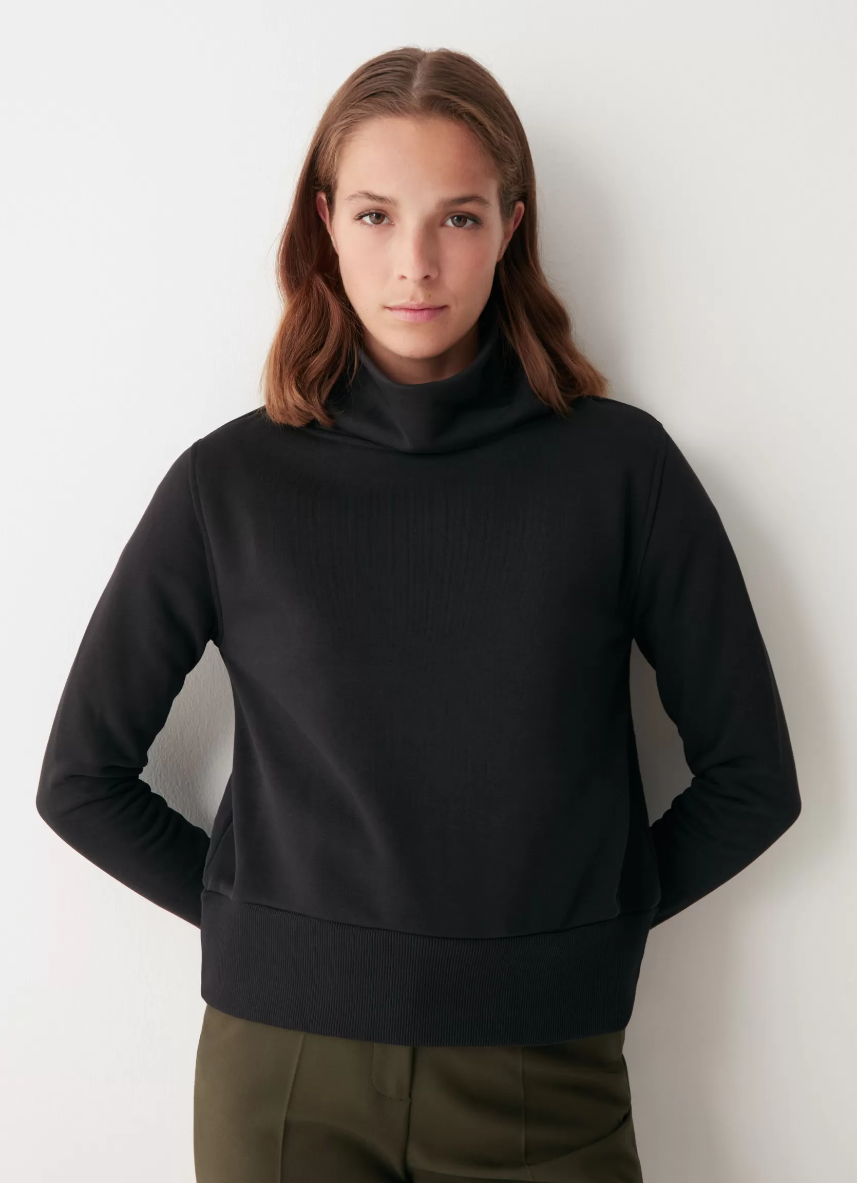 Colmar Organic cotton turtleneck sweatshirt | woman Recycled Essential | Sweatshirts