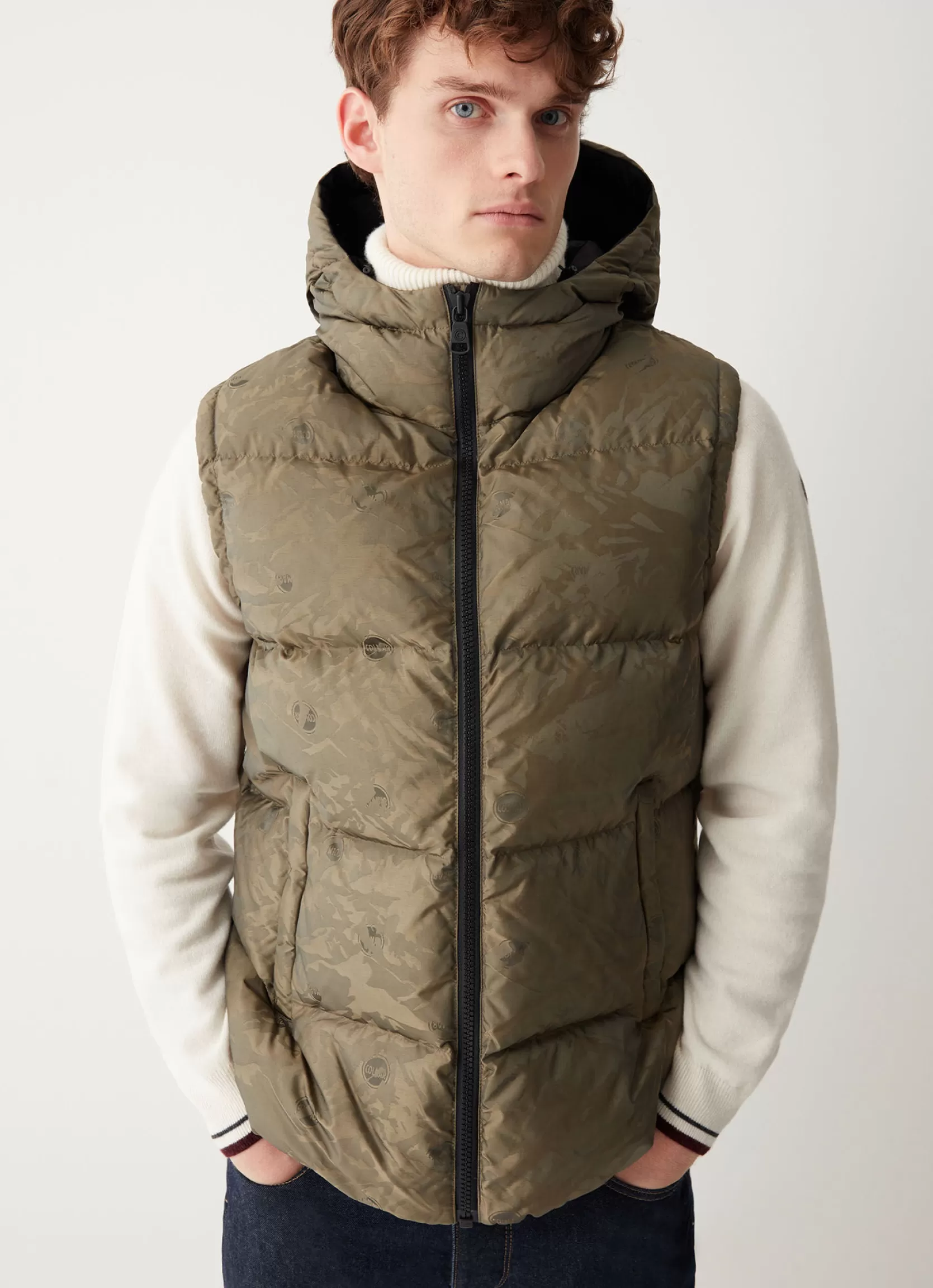 Colmar Oversized down padded gilet with hood | man Sleeveless Jackets