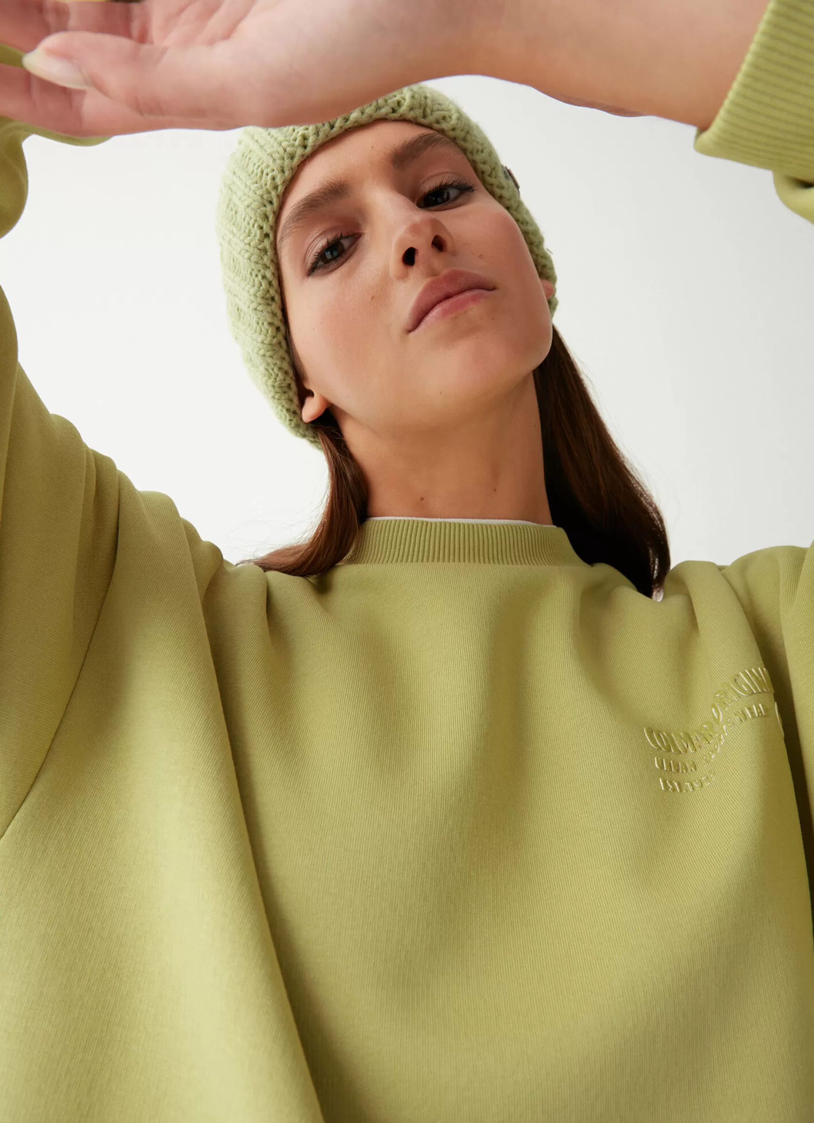 Colmar Oversized round-neck sweatshirt with 3D writing | woman Sweatshirts