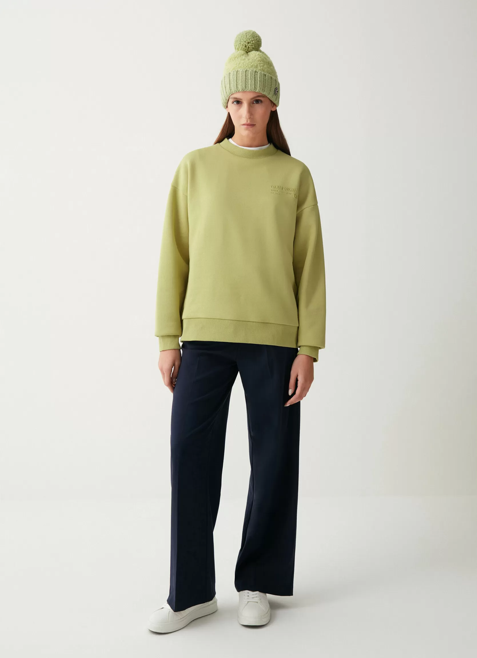 Colmar Oversized round-neck sweatshirt with 3D writing | woman Sweatshirts