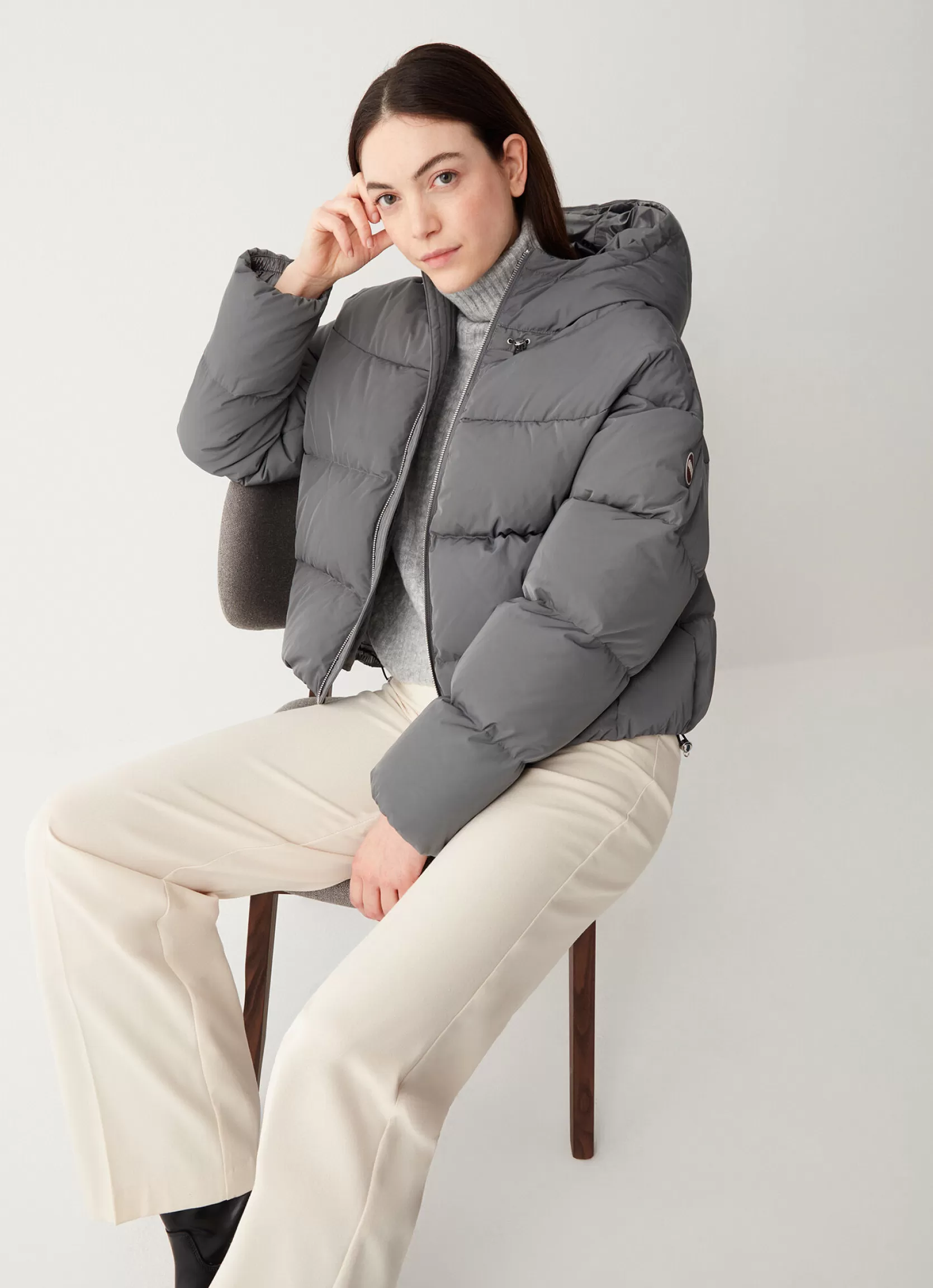 Colmar Oversized taffeta down jacket with hood | woman Winter Down Jackets