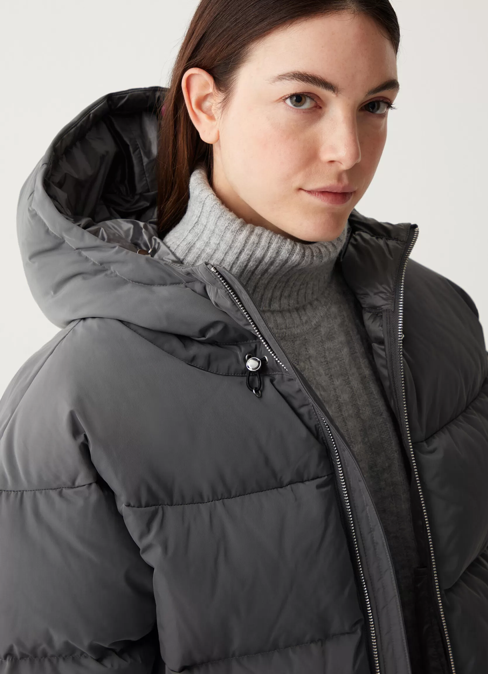 Colmar Oversized taffeta down jacket with hood | woman Winter Down Jackets
