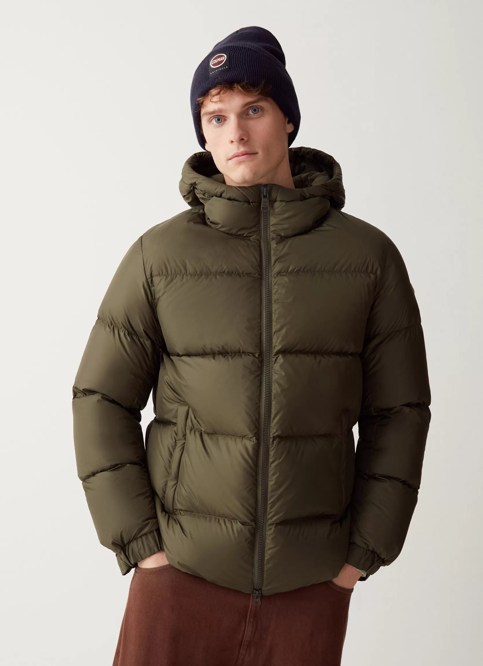 Colmar Oversized-fit down jacket with fixed hood | man Outlet