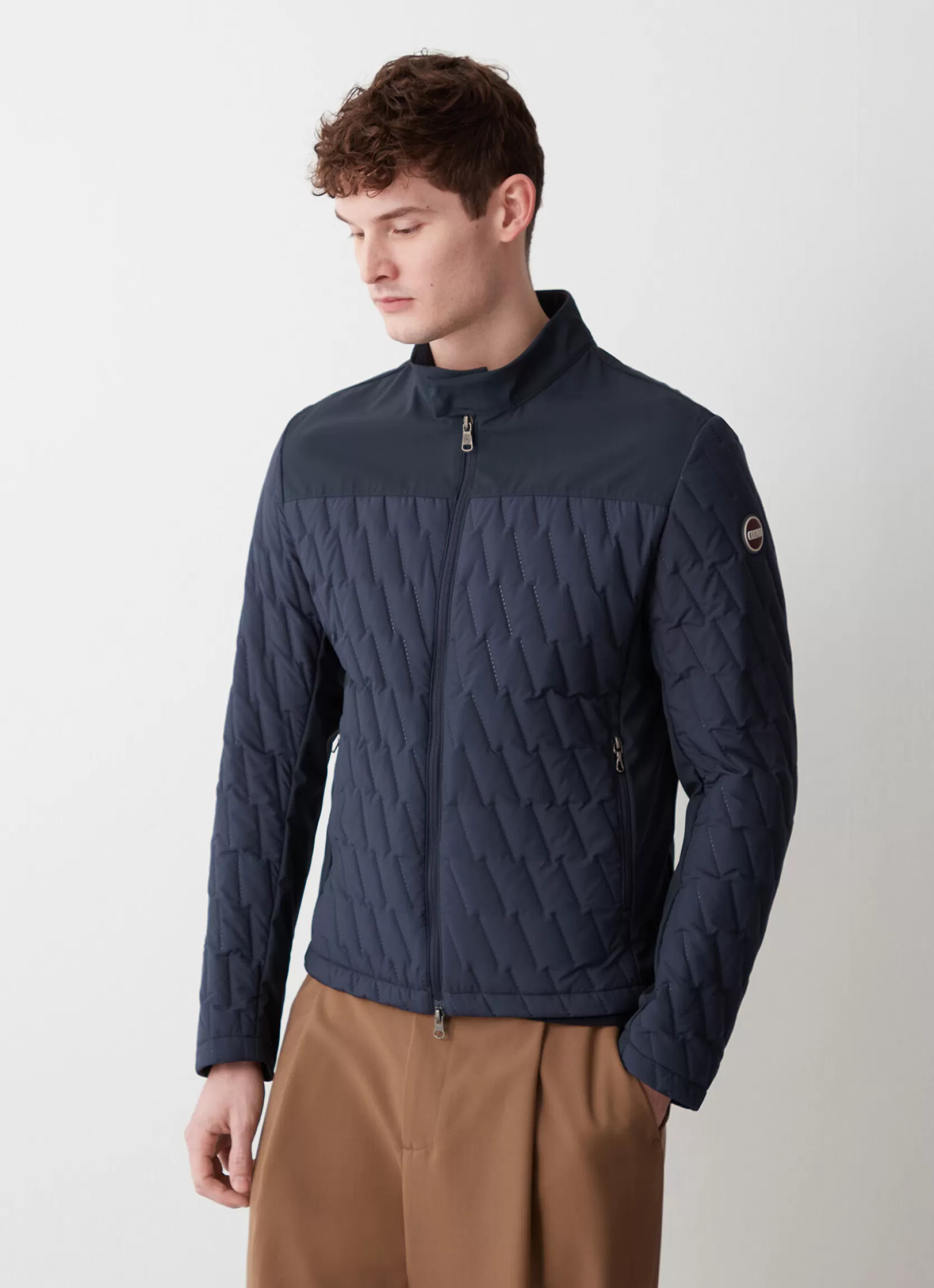 Colmar Padded biker jacket with ultrasonic stitching | man Lightweight Jackets | Lightweight Down Jackets