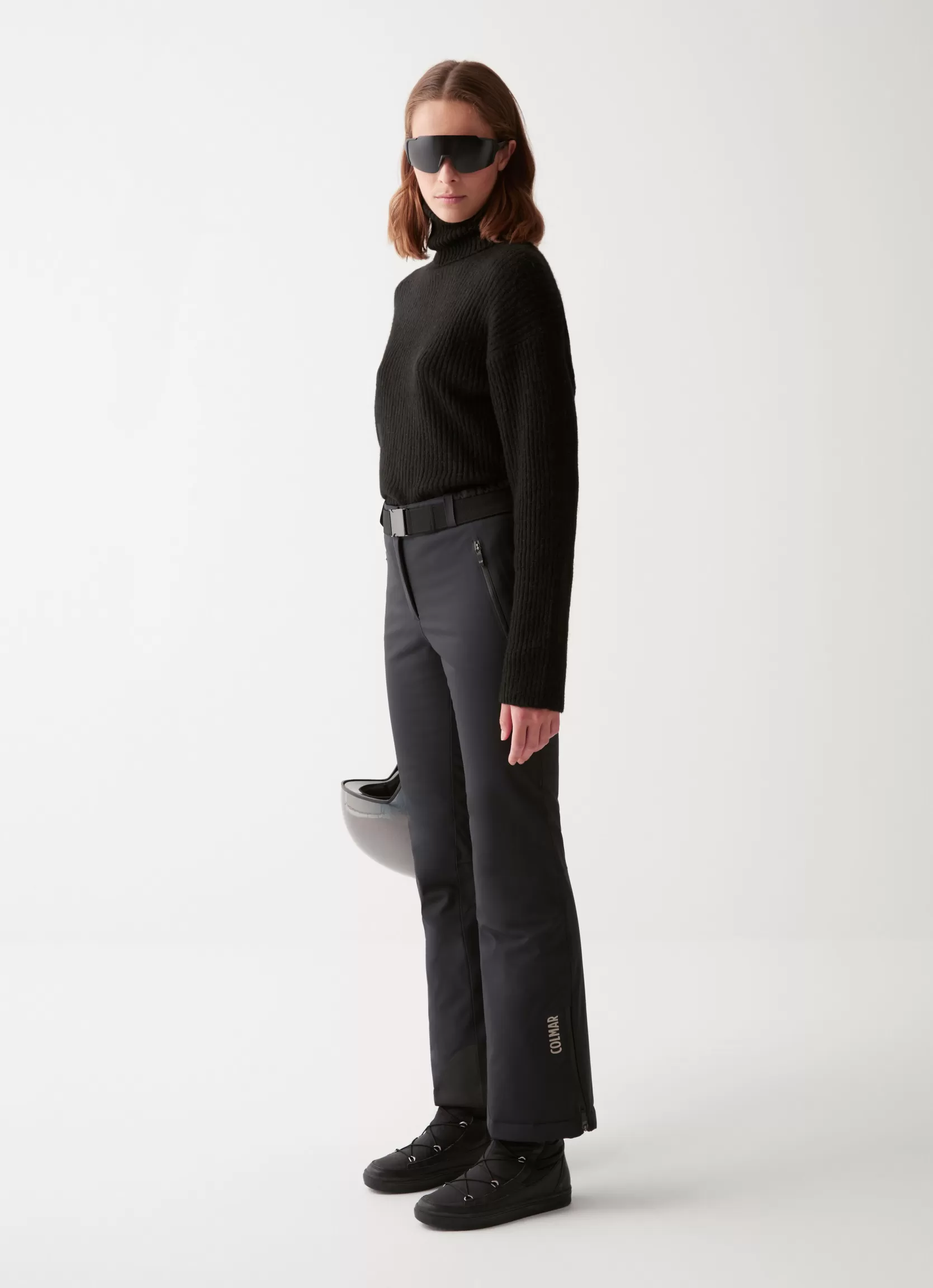 Colmar Padded ski pants with belt | woman Ski Trousers
