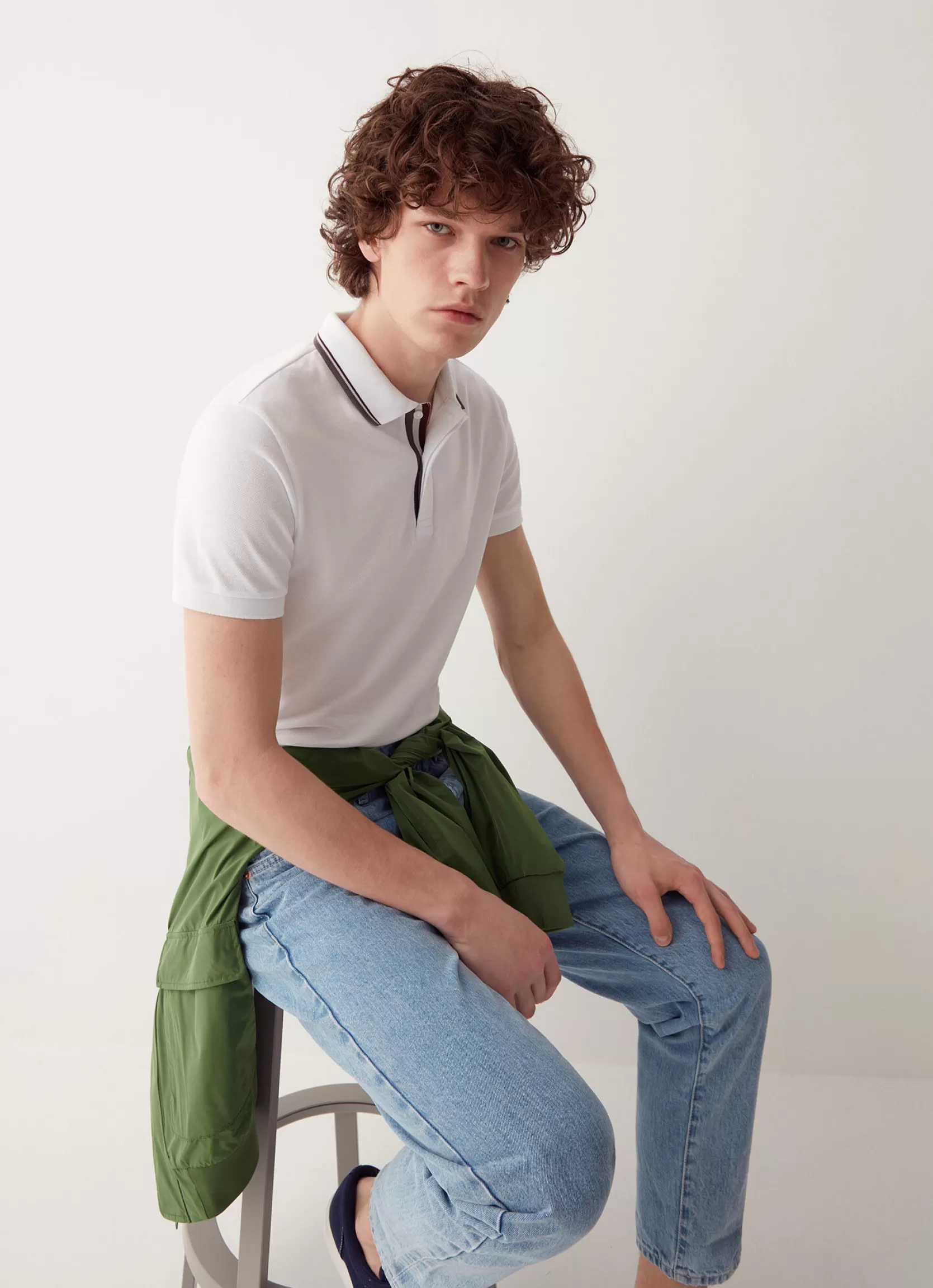 Colmar Piquet Polo shirt with print on rear collar | man Outlet