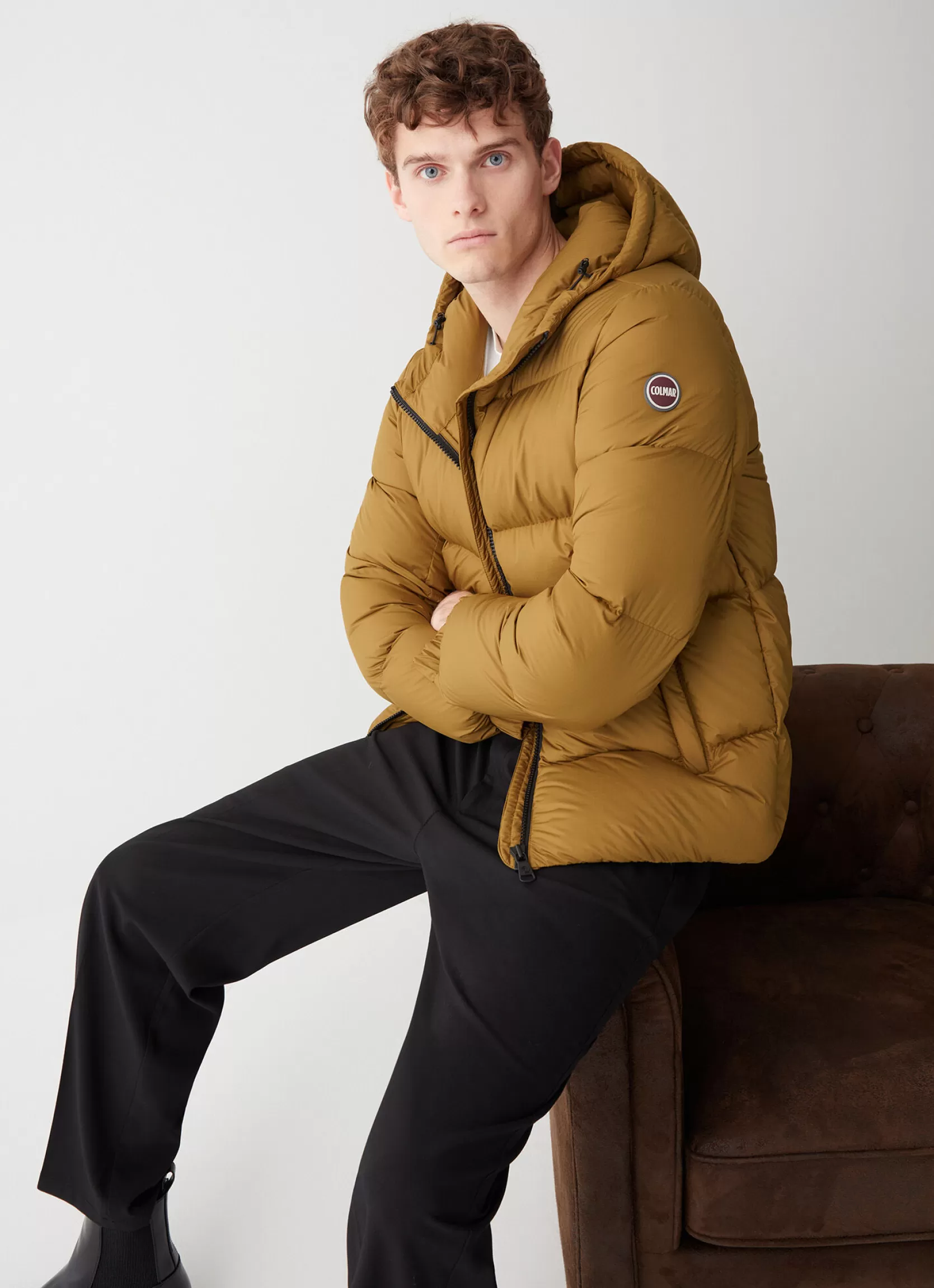 Colmar Puffy down jacket with fixed hood | man Winter Down Jackets