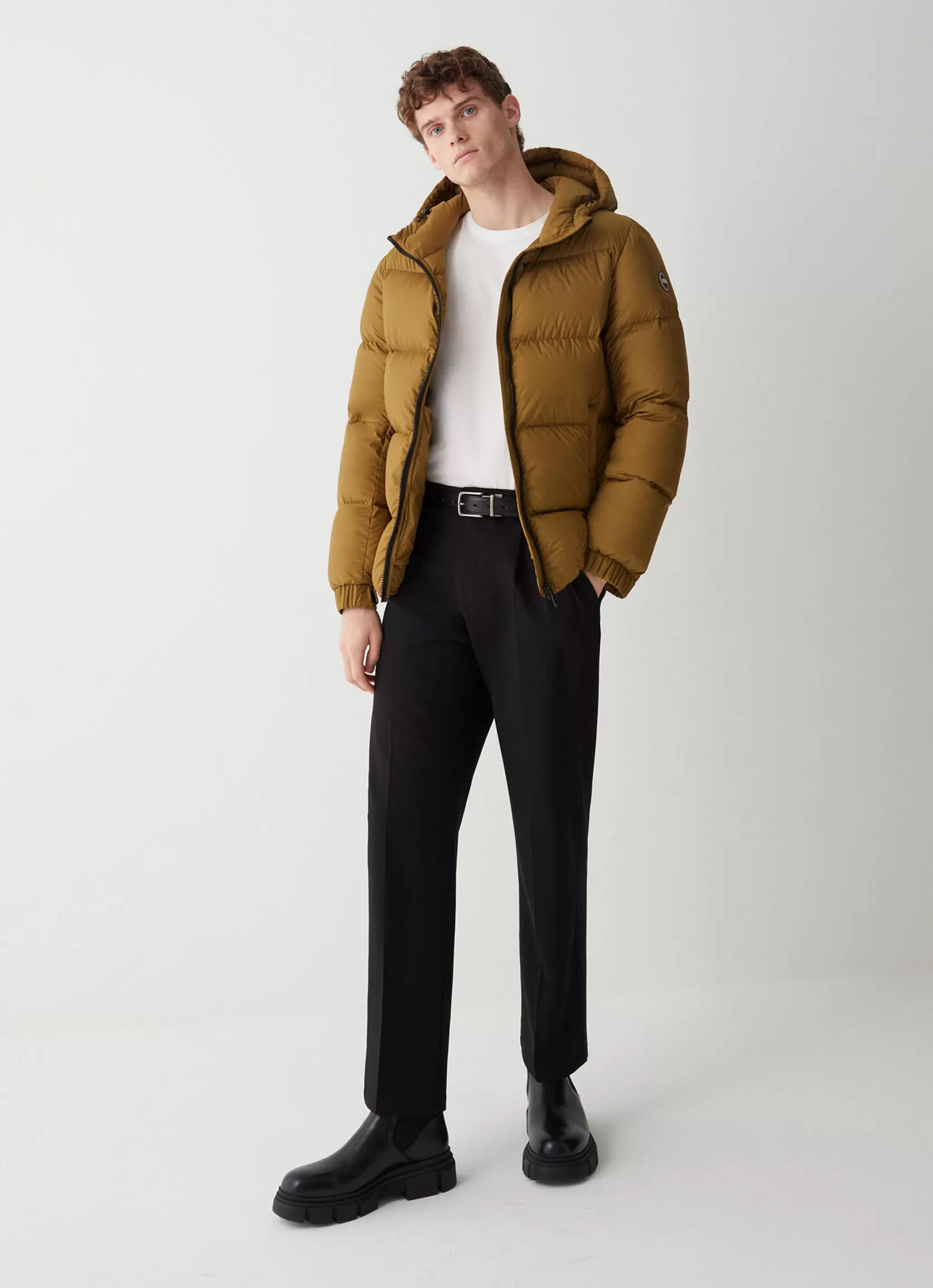 Colmar Puffy down jacket with fixed hood | man Winter Down Jackets
