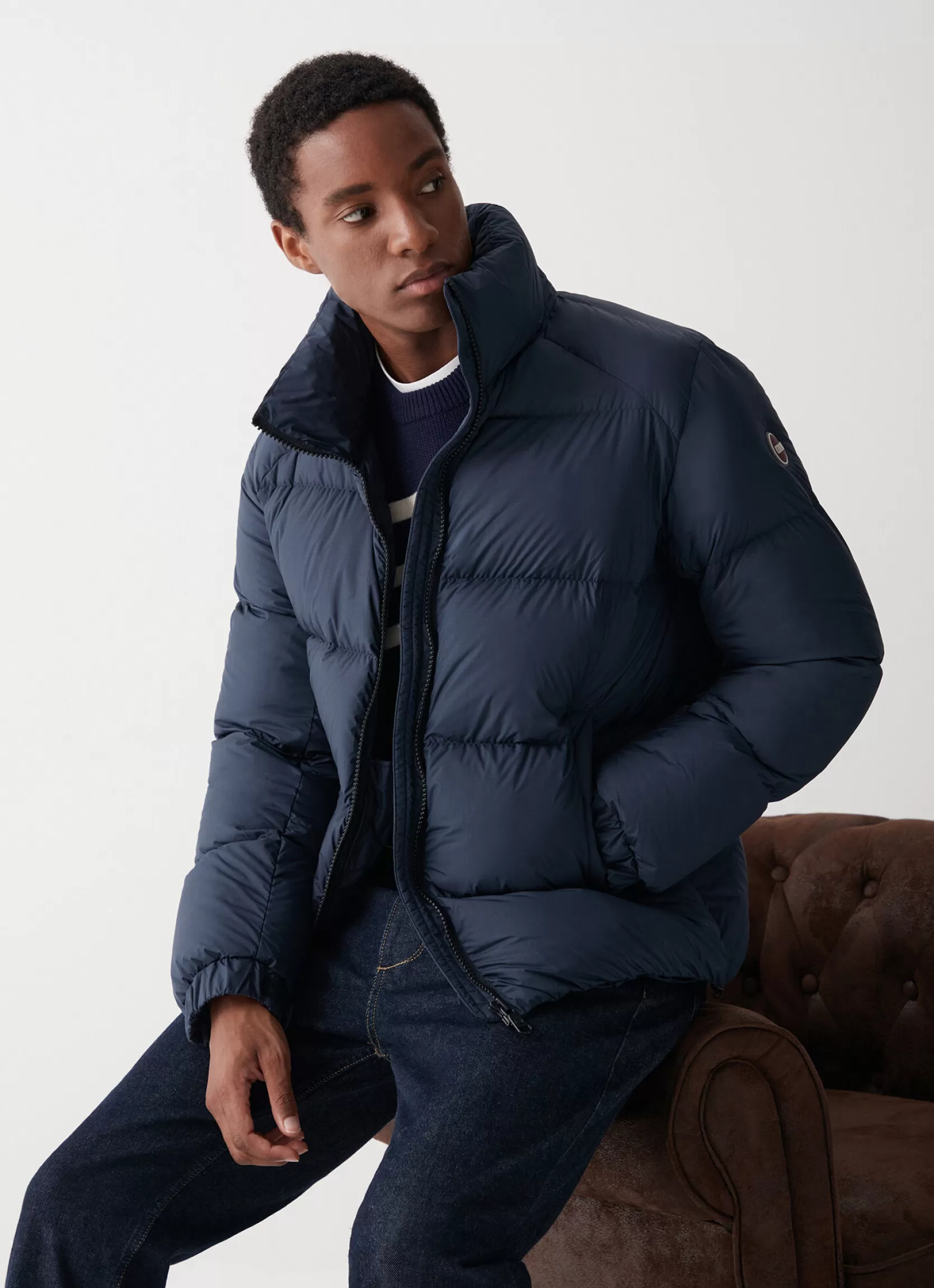Colmar Puffy down jacket with high collar | man Winter Down Jackets
