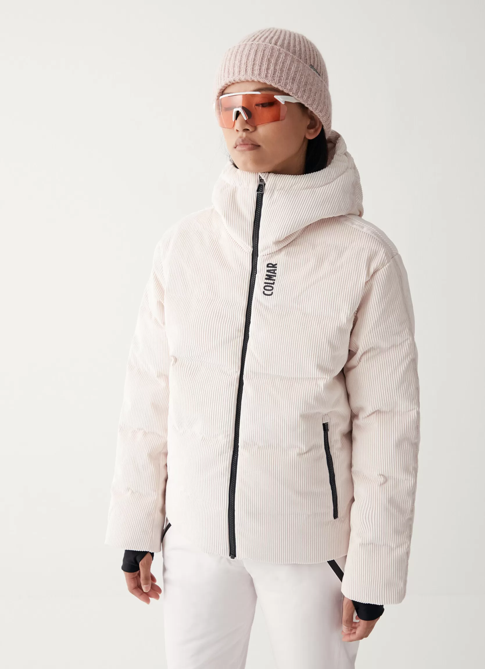 Colmar Puffy ski jacket with customised band | woman Ski Jackets
