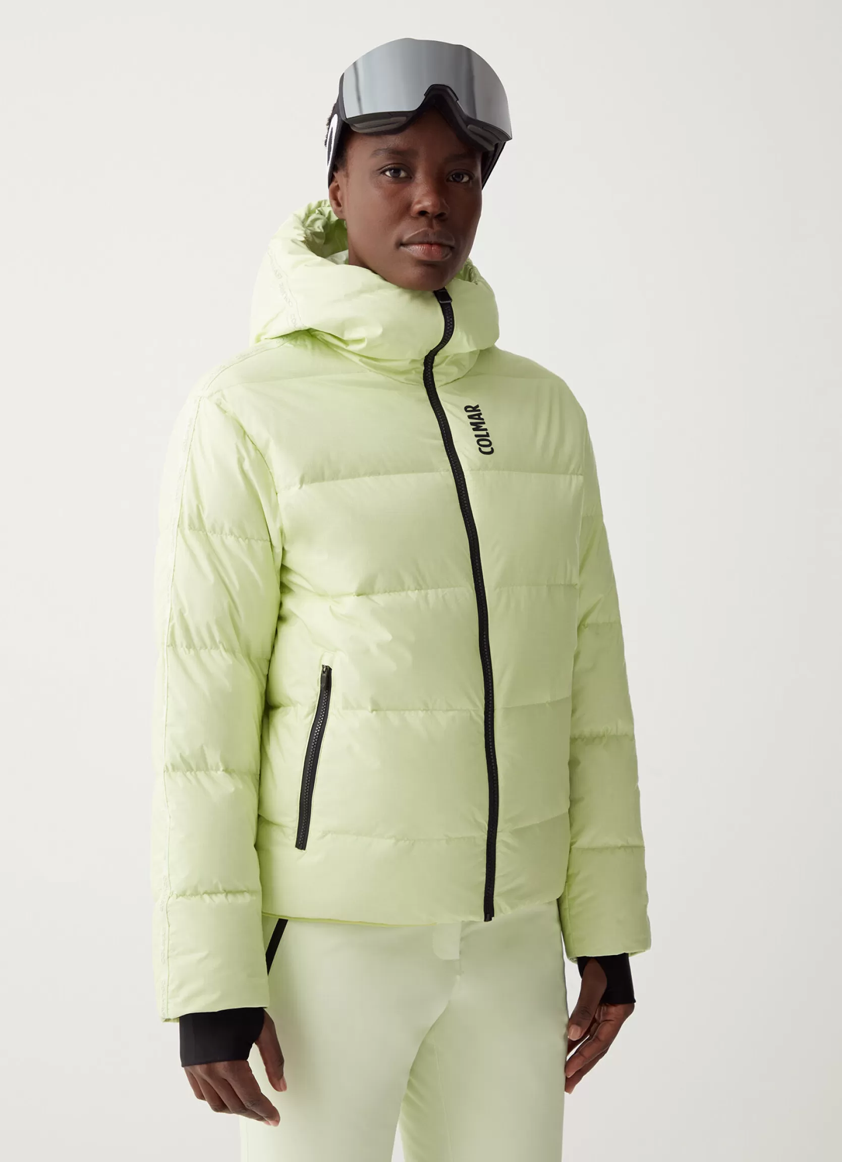 Colmar Puffy ski jacket with customised band | woman Ski Jackets