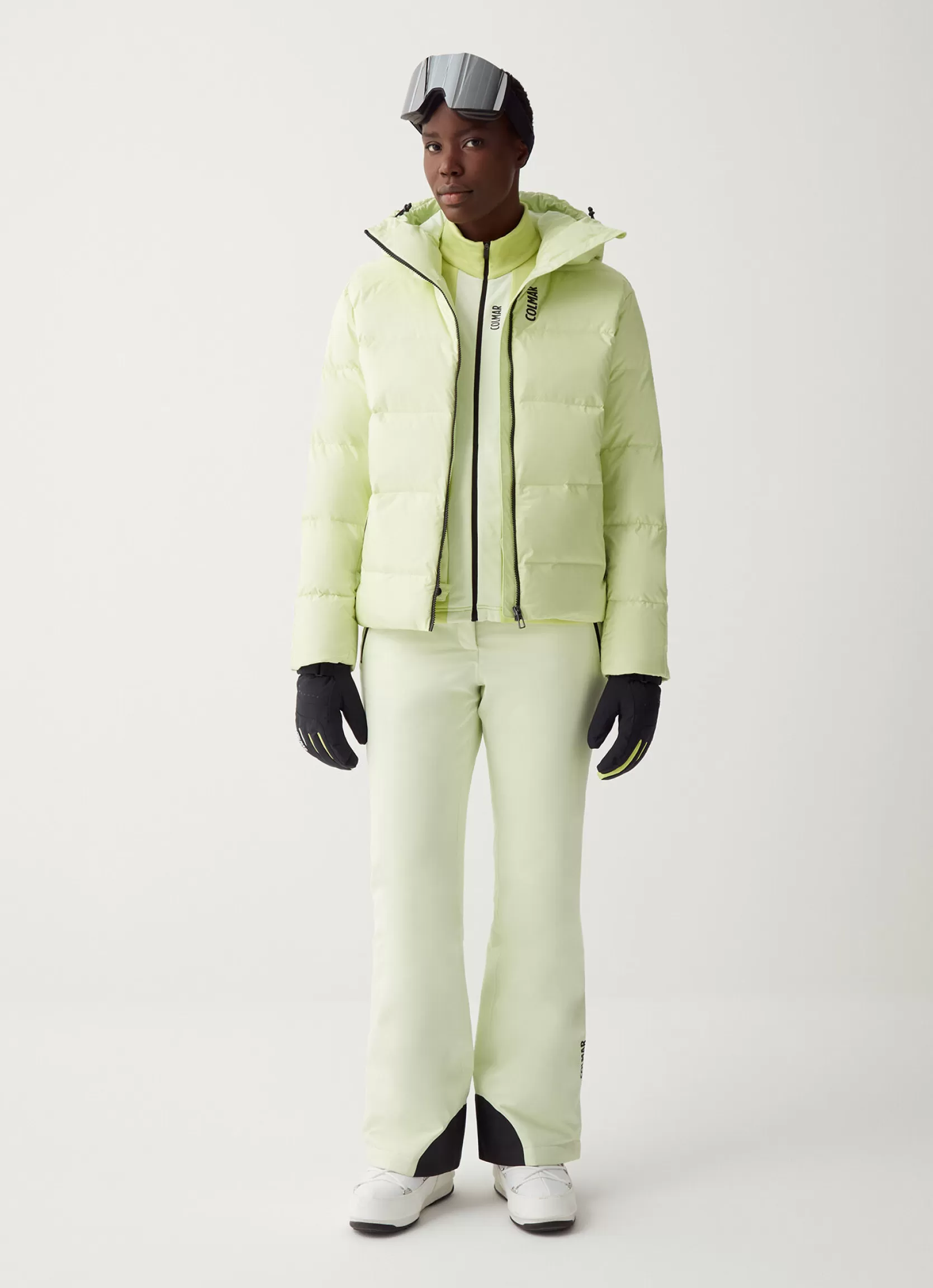 Colmar Puffy ski jacket with customised band | woman Ski Jackets