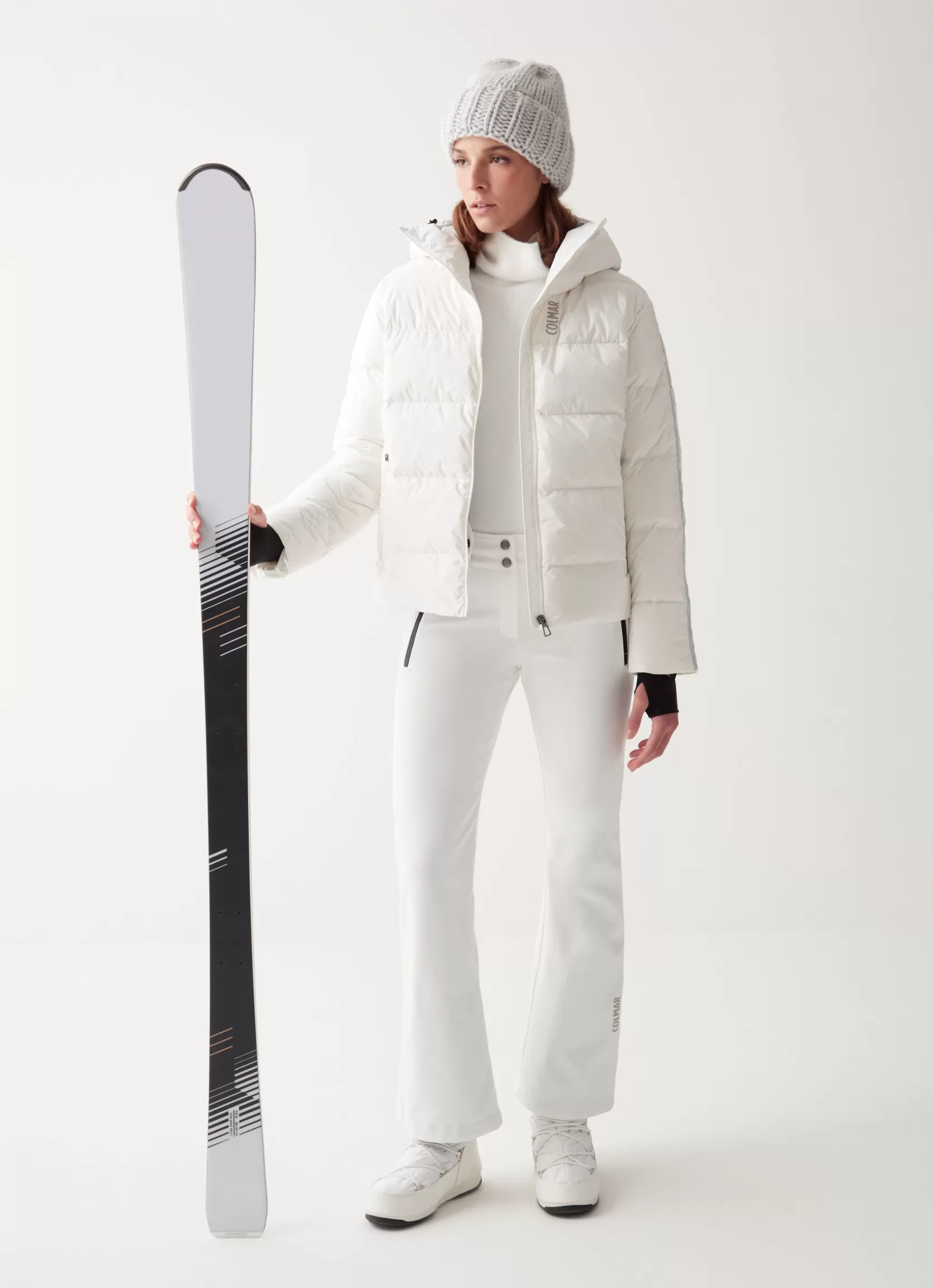 Colmar Puffy ski jacket with customised band | woman Ski Jackets