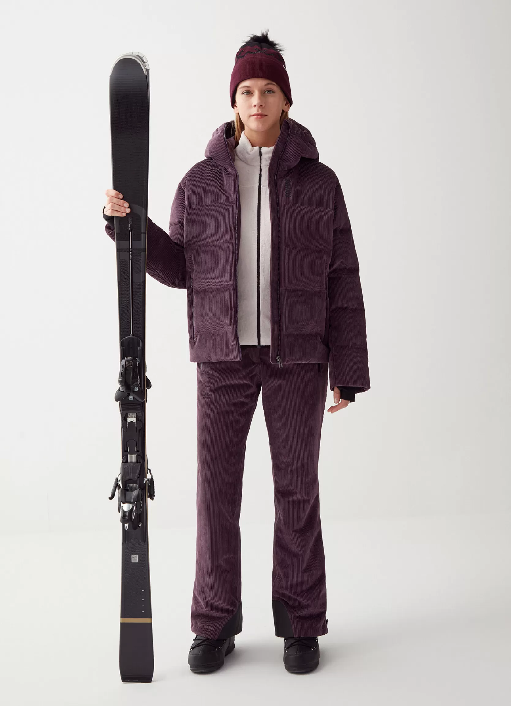 Colmar Puffy ski jacket with customised band | woman Ski Jackets