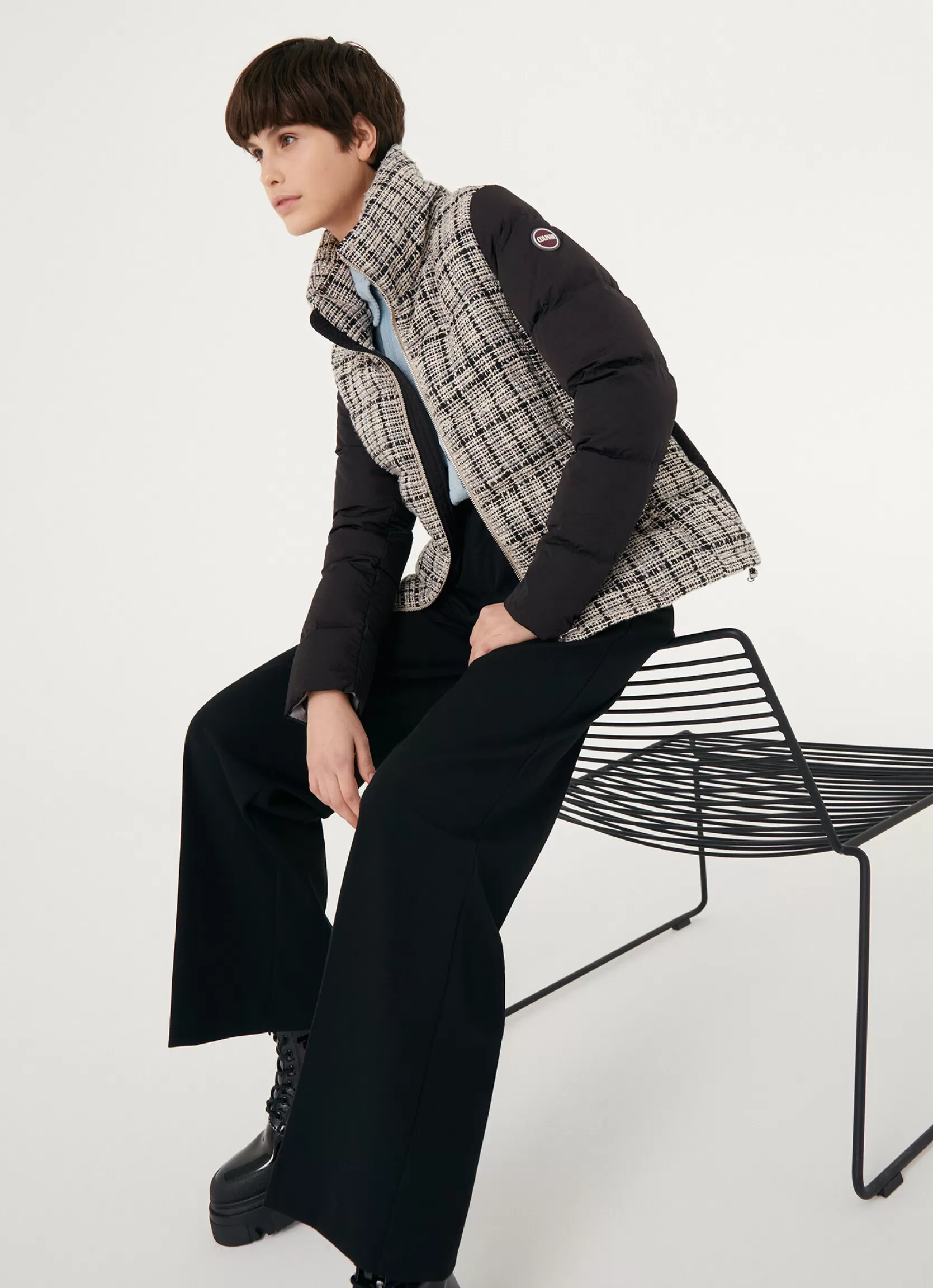 Colmar Quilted bouclé jacket with drawstring at the bottom | woman Outlet