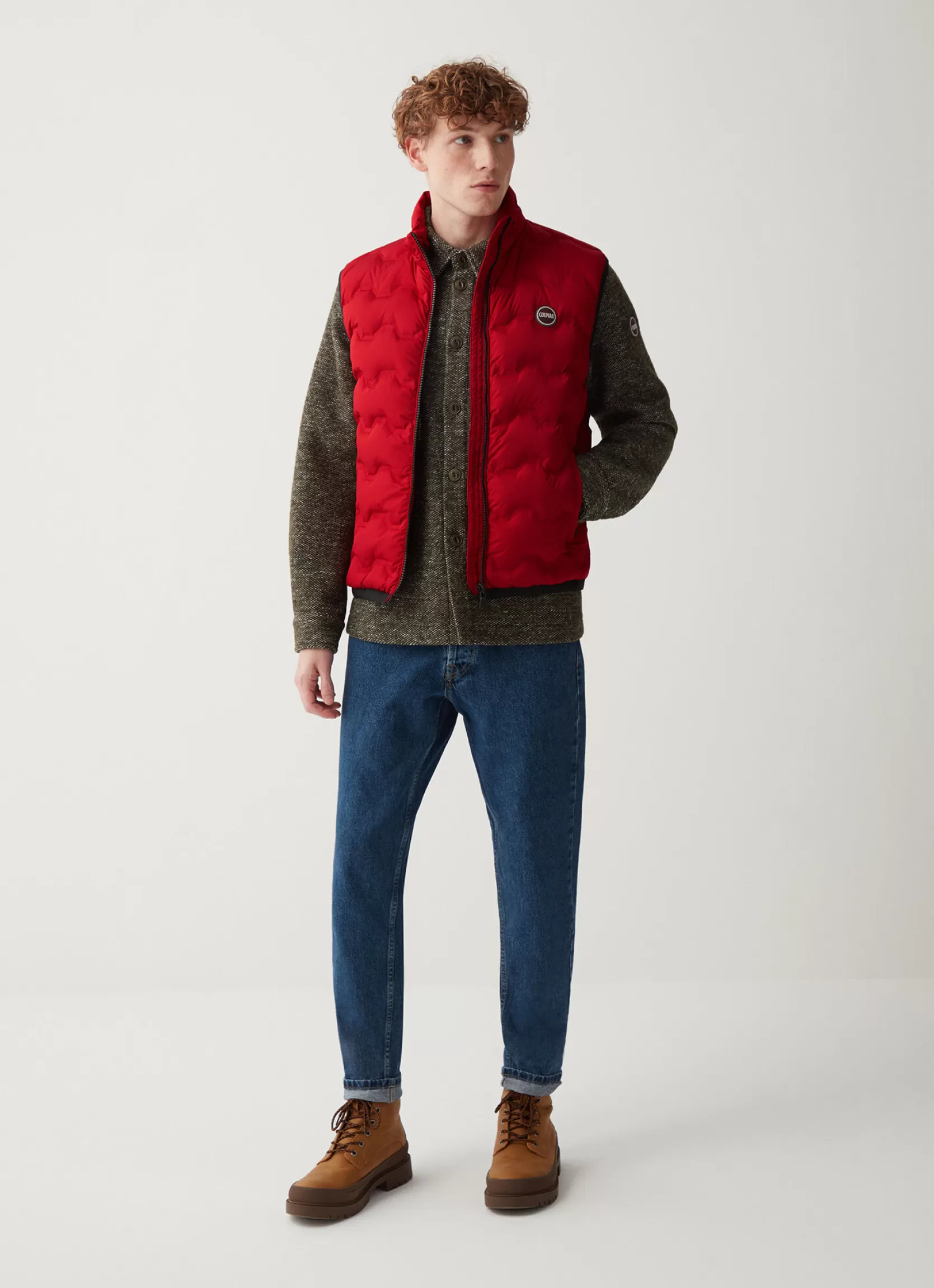 Colmar Quilted effect down waistcoat | man Sleeveless Jackets