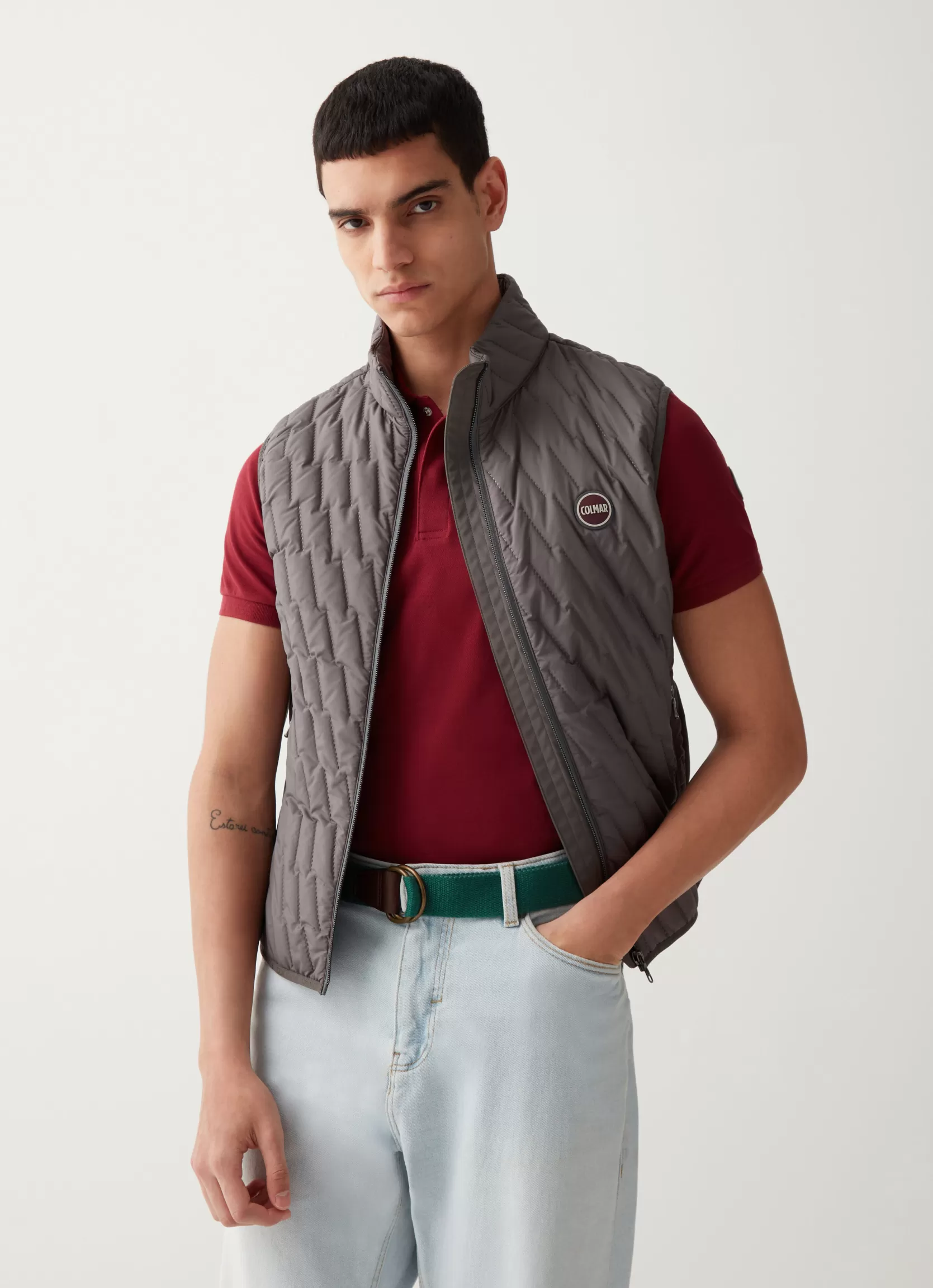 Colmar Quilted gilet with softshell inserts | man Outlet