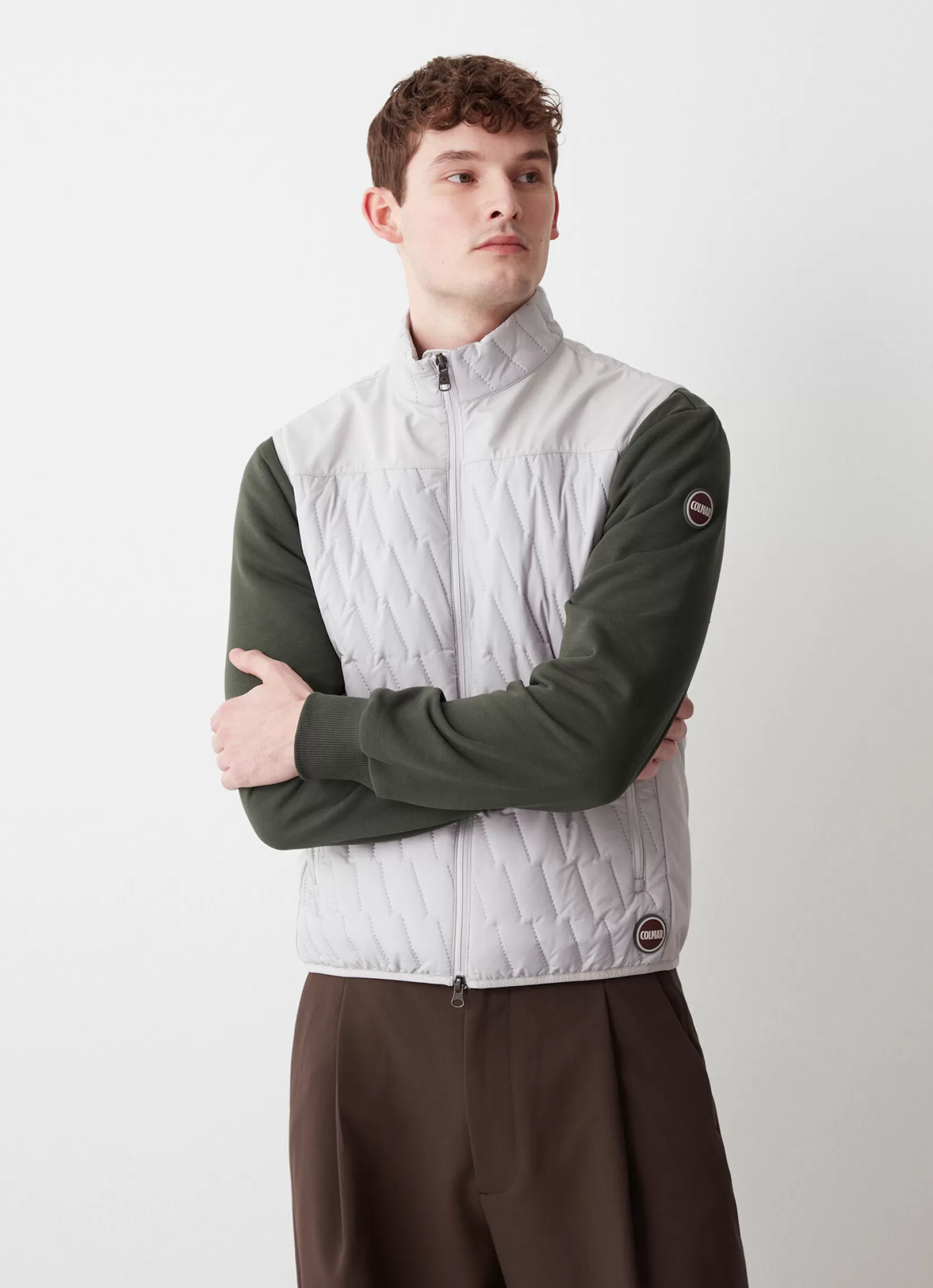 Colmar Quilted gilet with softshell inserts | man Sleeveless Jackets