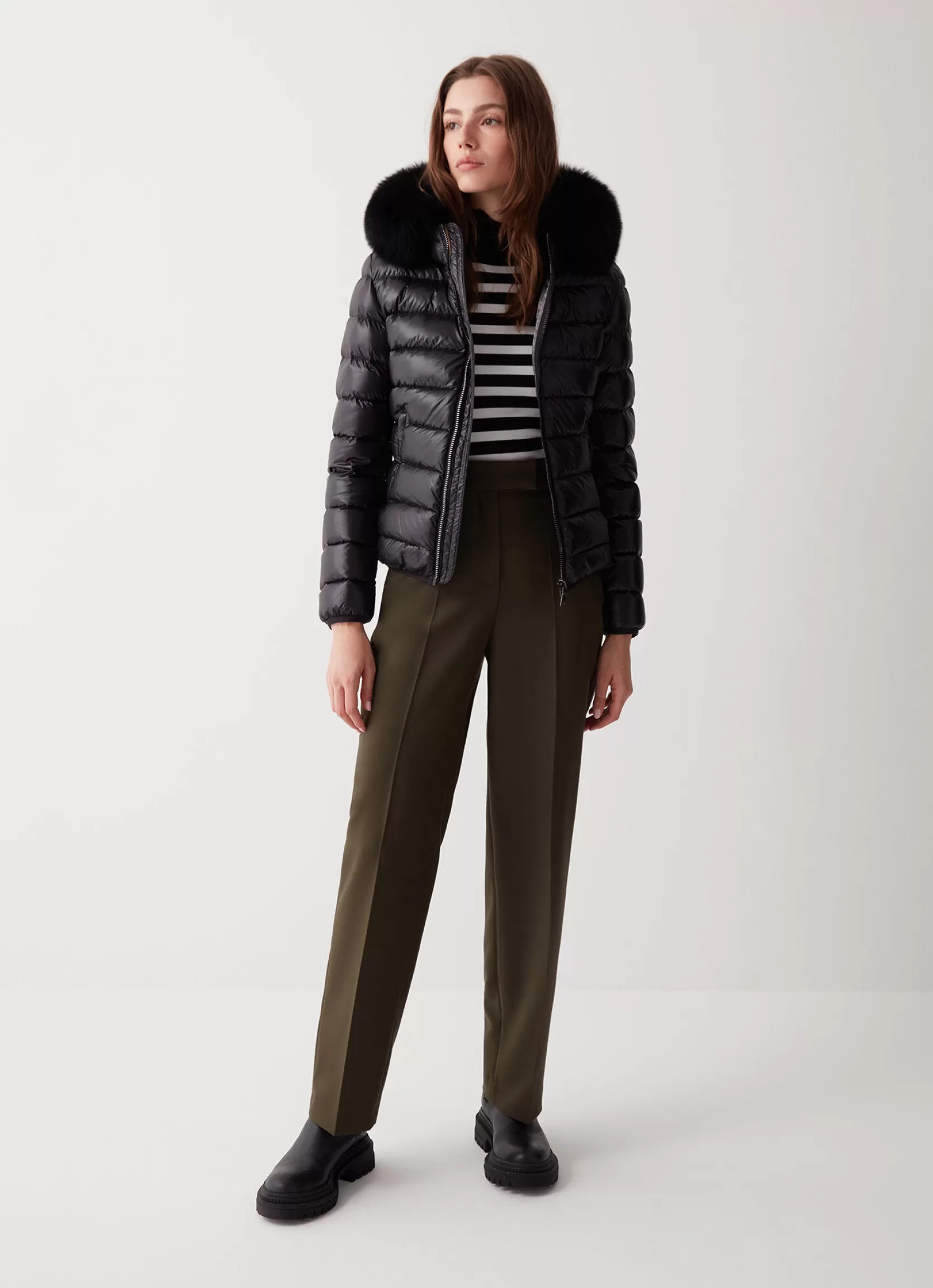 Colmar Quilted jacket in shimmering recycled fabric | woman Winter Down Jackets