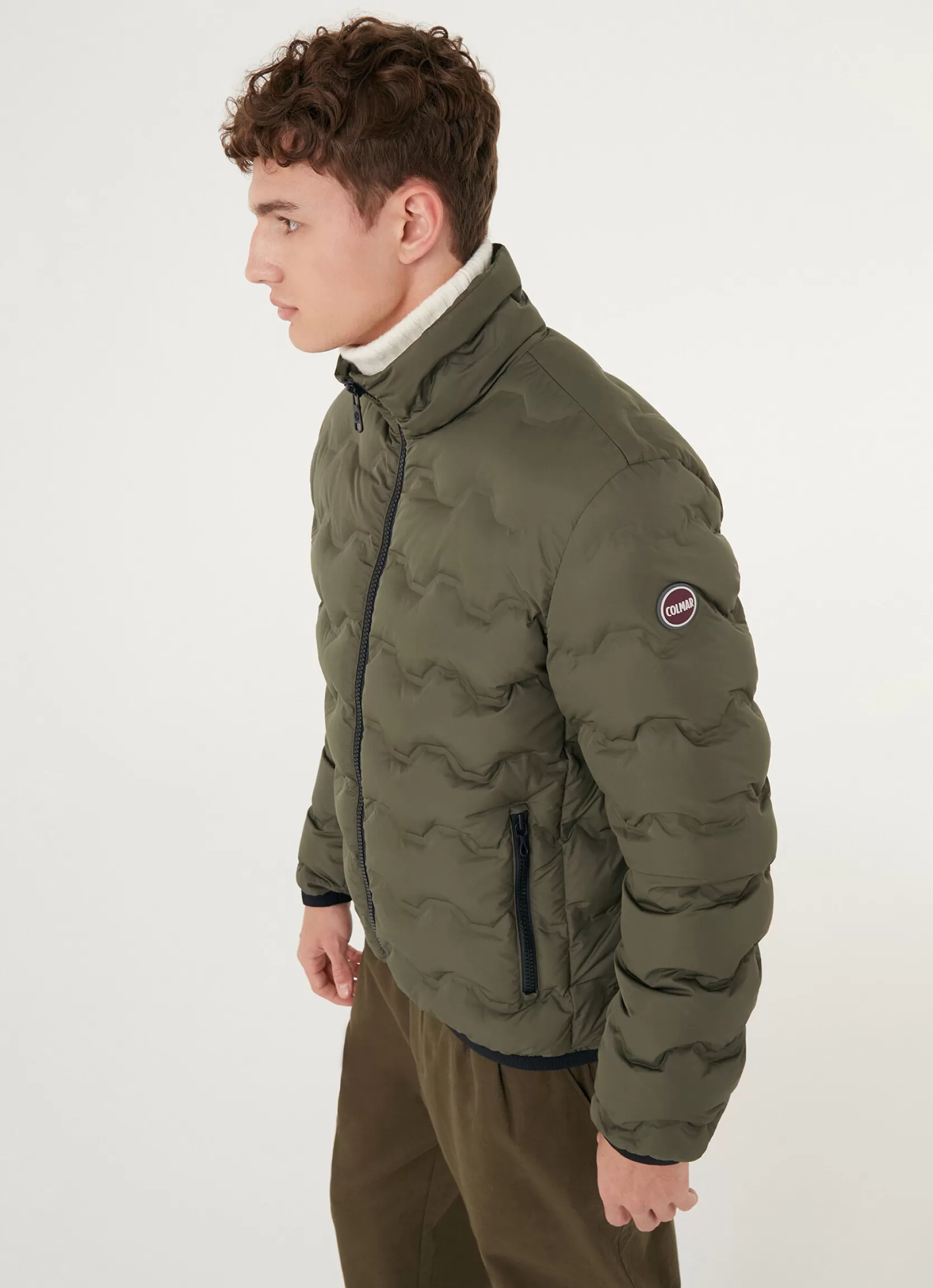 Colmar Quilted-effect down jacket with canneté ribbon | man Outlet