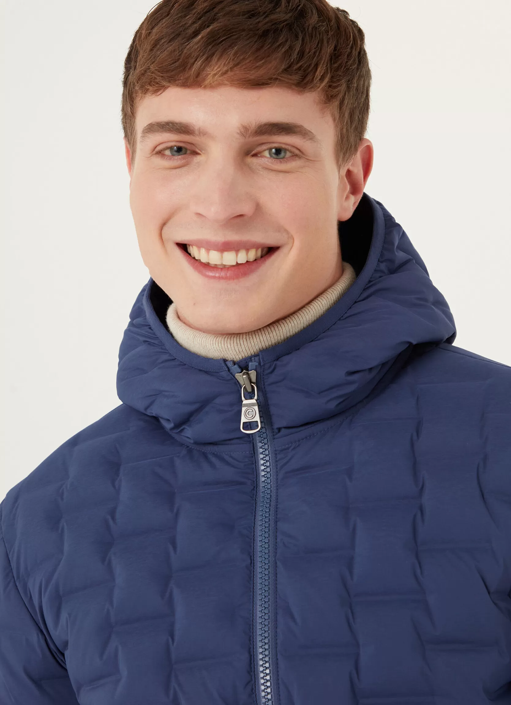 Colmar Quilted-effect down jacket with fixed hood | man Outlet