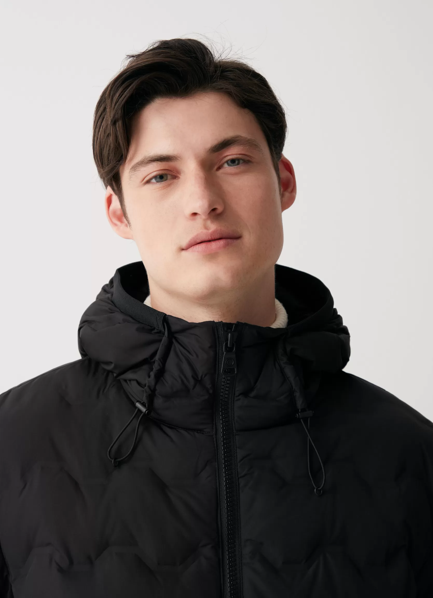 Colmar Quilted-effect down jacket with hood | man Winter Down Jackets