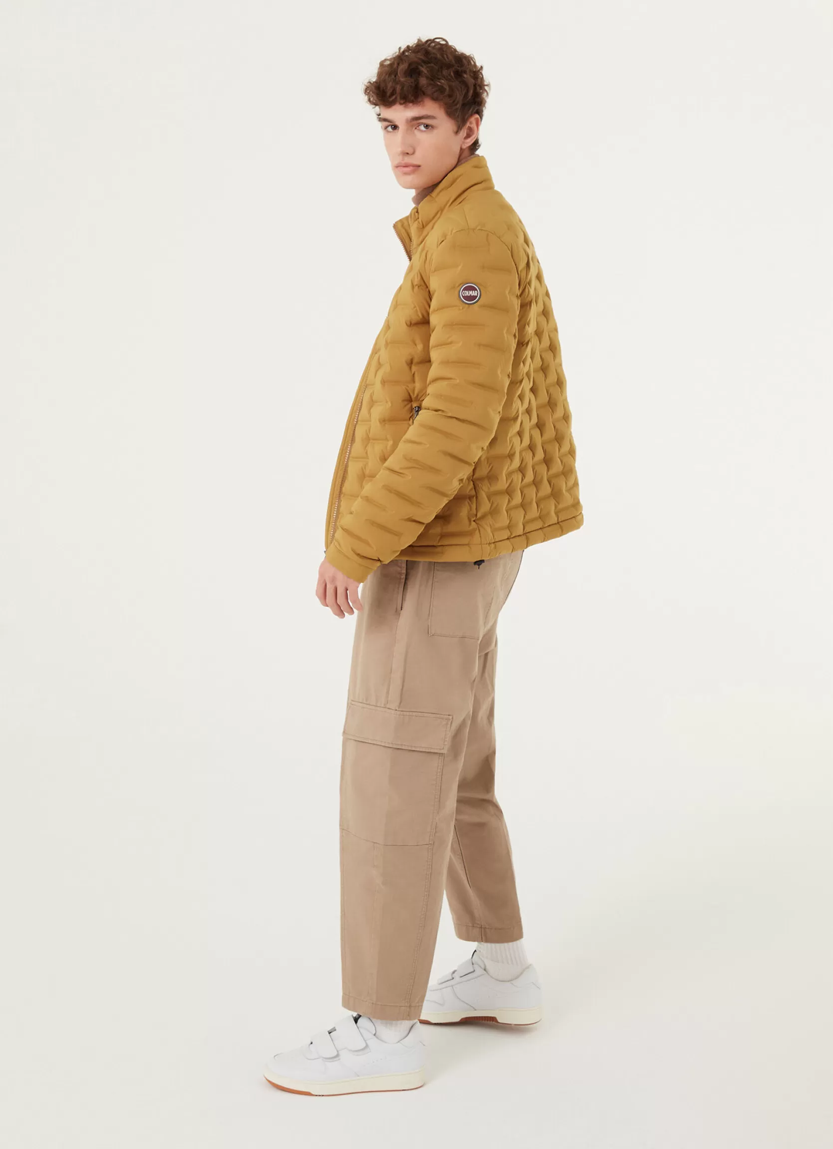 Colmar Quilted-effect down jacket without hood | man Outlet