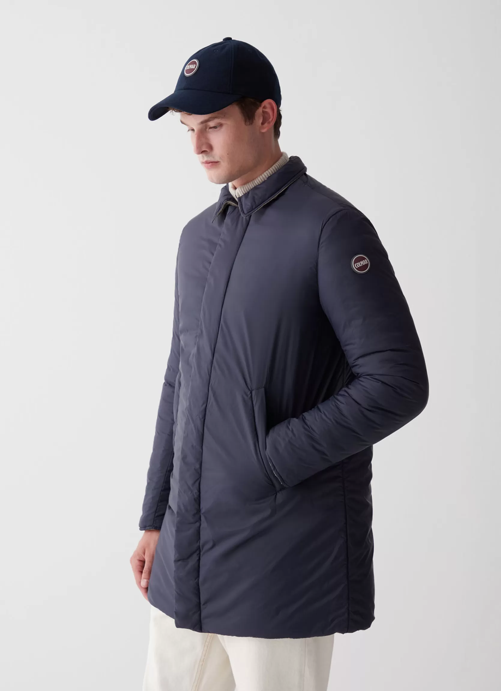 Colmar Reversible down jacket with shirt collar | man Lightweight Down Jackets | Jackets and Coats