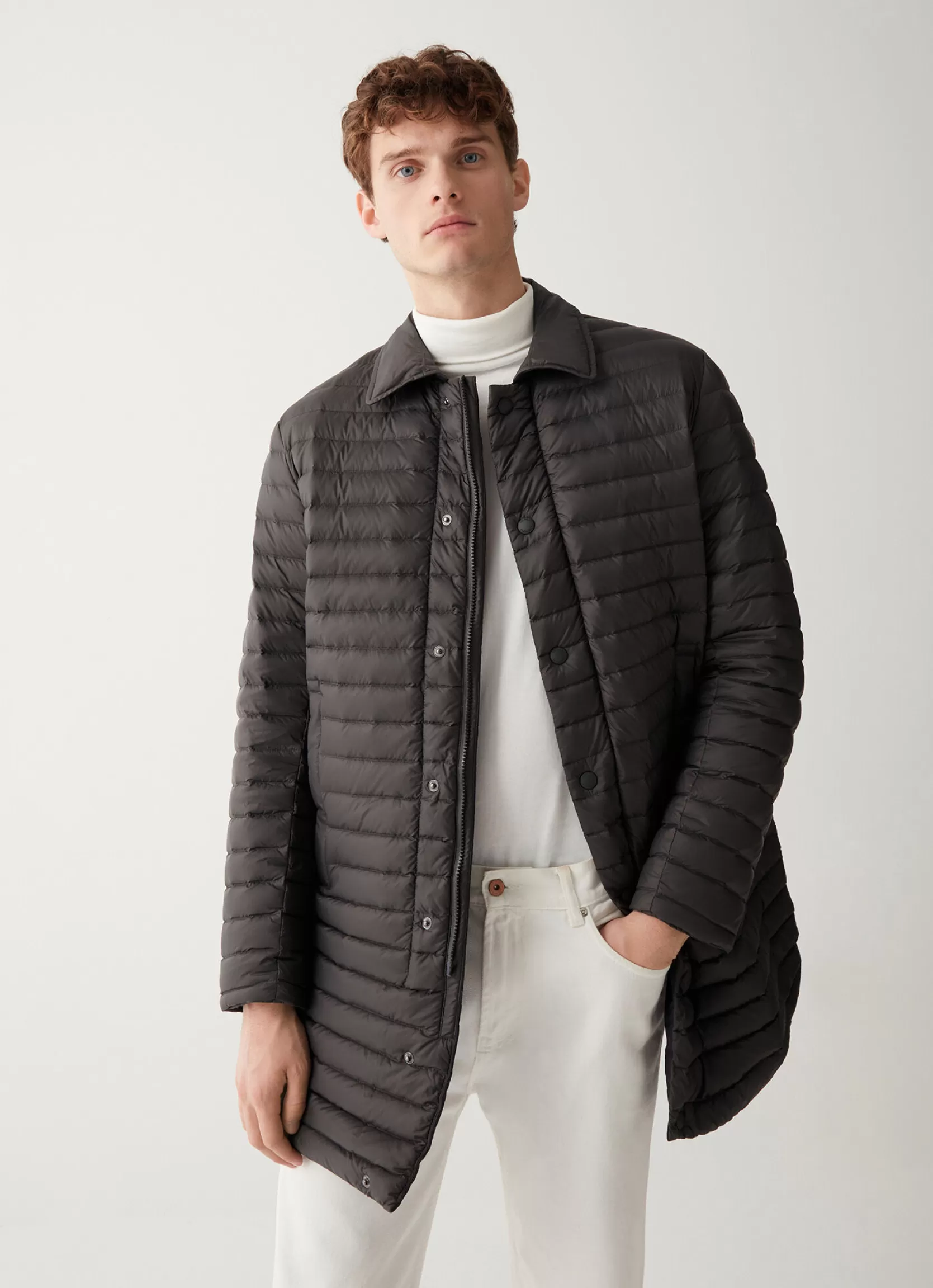 Colmar Reversible down jacket with shirt collar | man Lightweight Down Jackets | Jackets and Coats