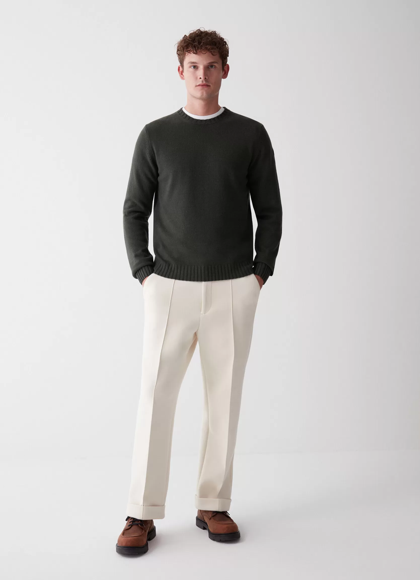 Colmar Round-neck wool and cashmere pullover | man Pullovers