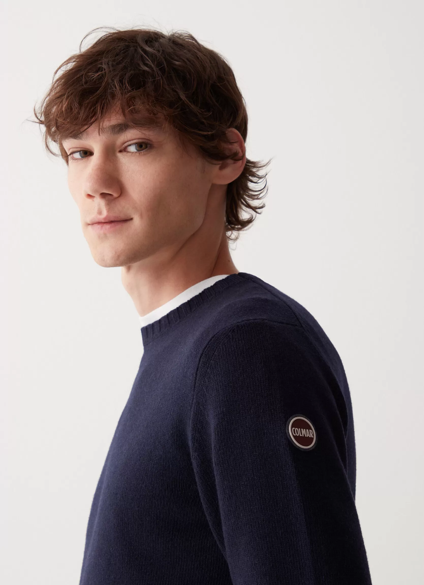 Colmar Round-neck wool and cashmere pullover | man Pullovers