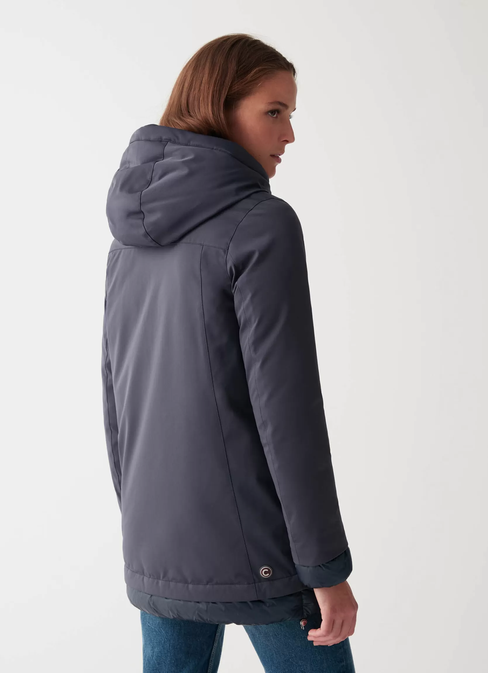 Colmar Satin down jacket with fixed hood | woman Jackets and Coats | Winter Down Jackets