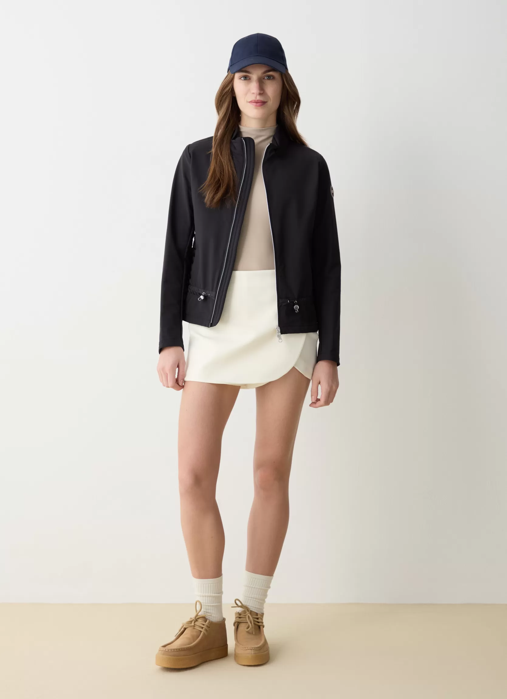 Colmar Short jacket with drawstring waist | woman Lightweight Down Jackets