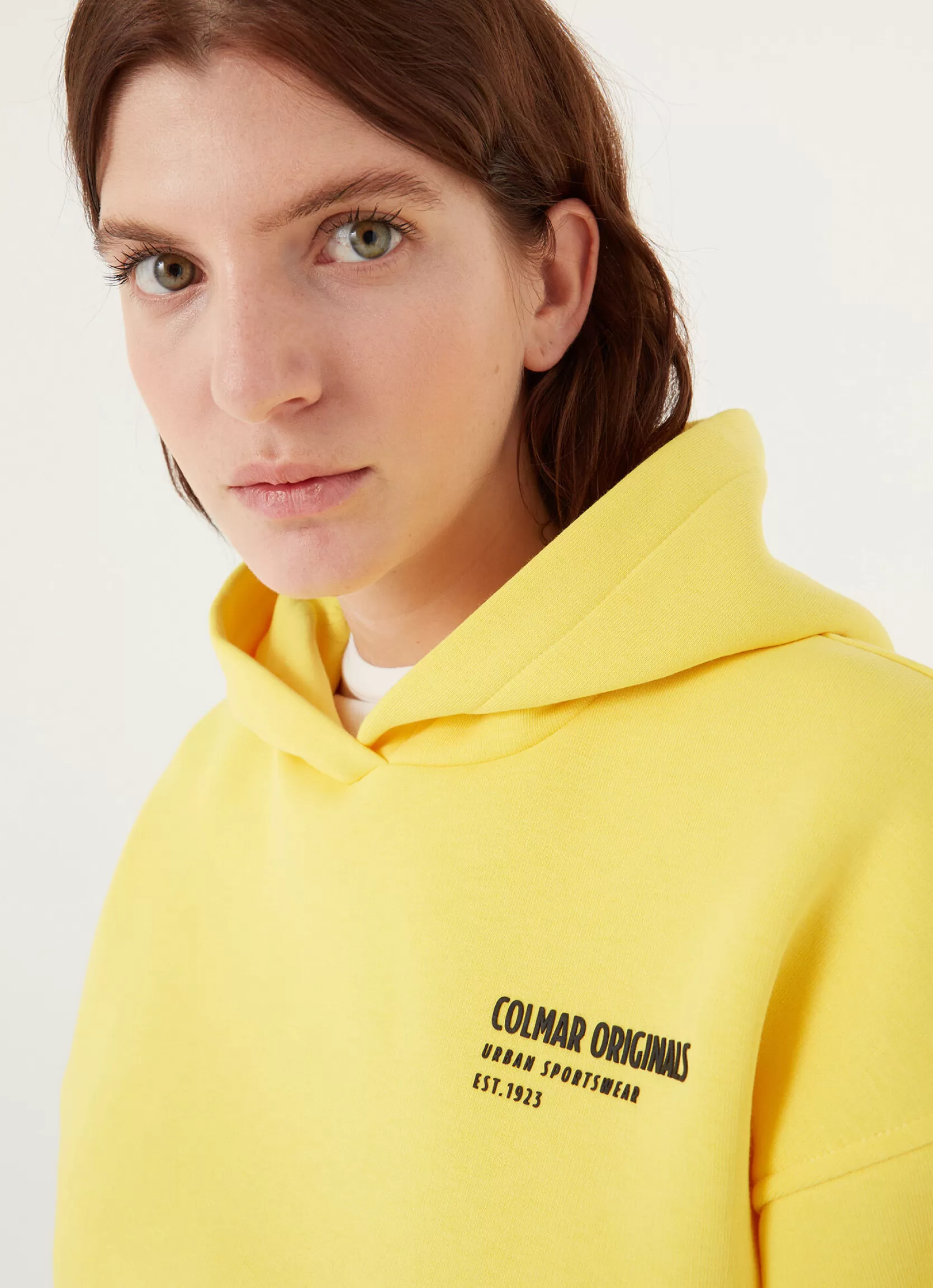 Colmar Short sweatshirt with hood and 3D writing | woman Outlet
