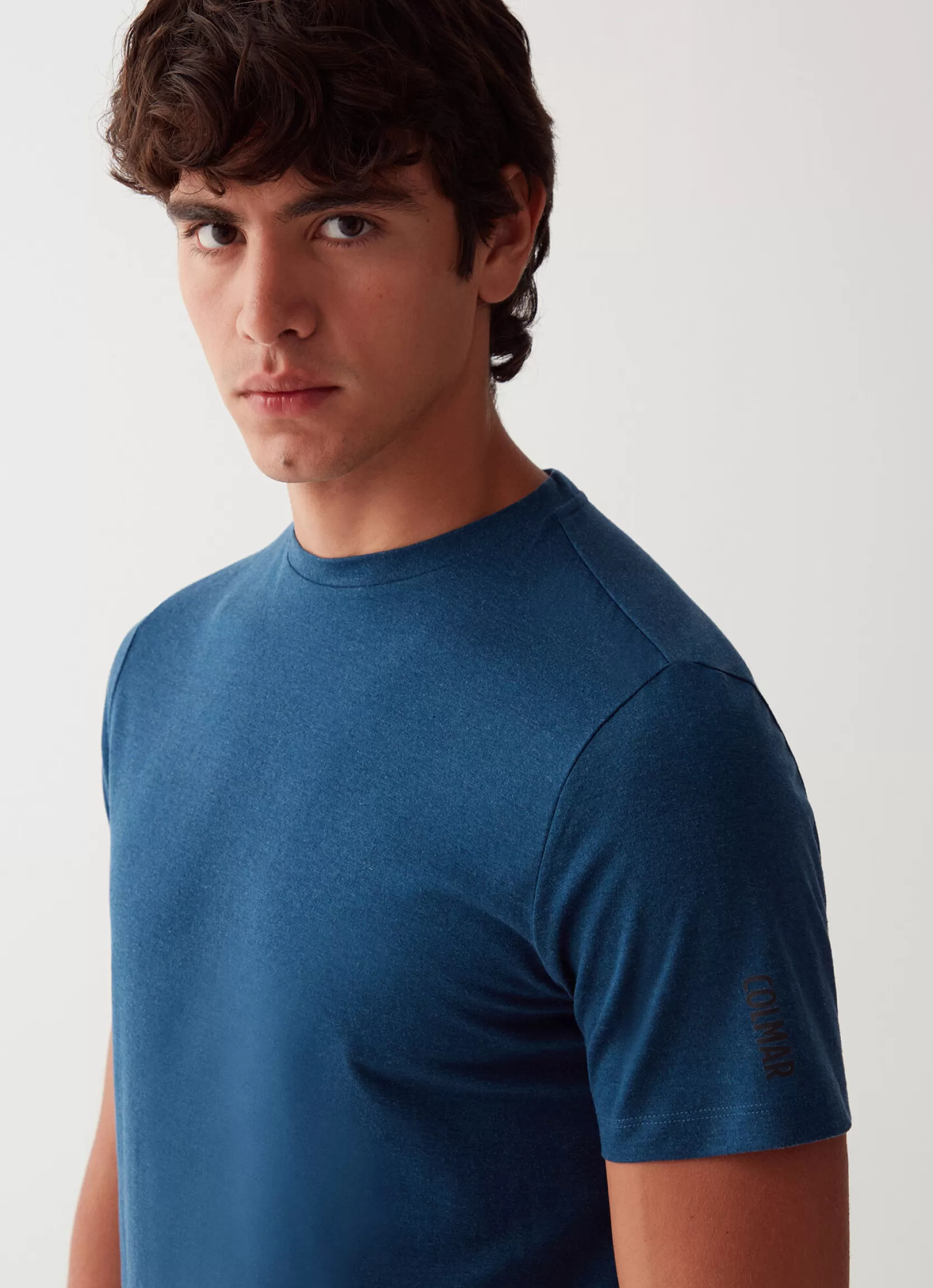 Colmar Short-sleeved T-shirt in jersey and merino wool | man Outlet