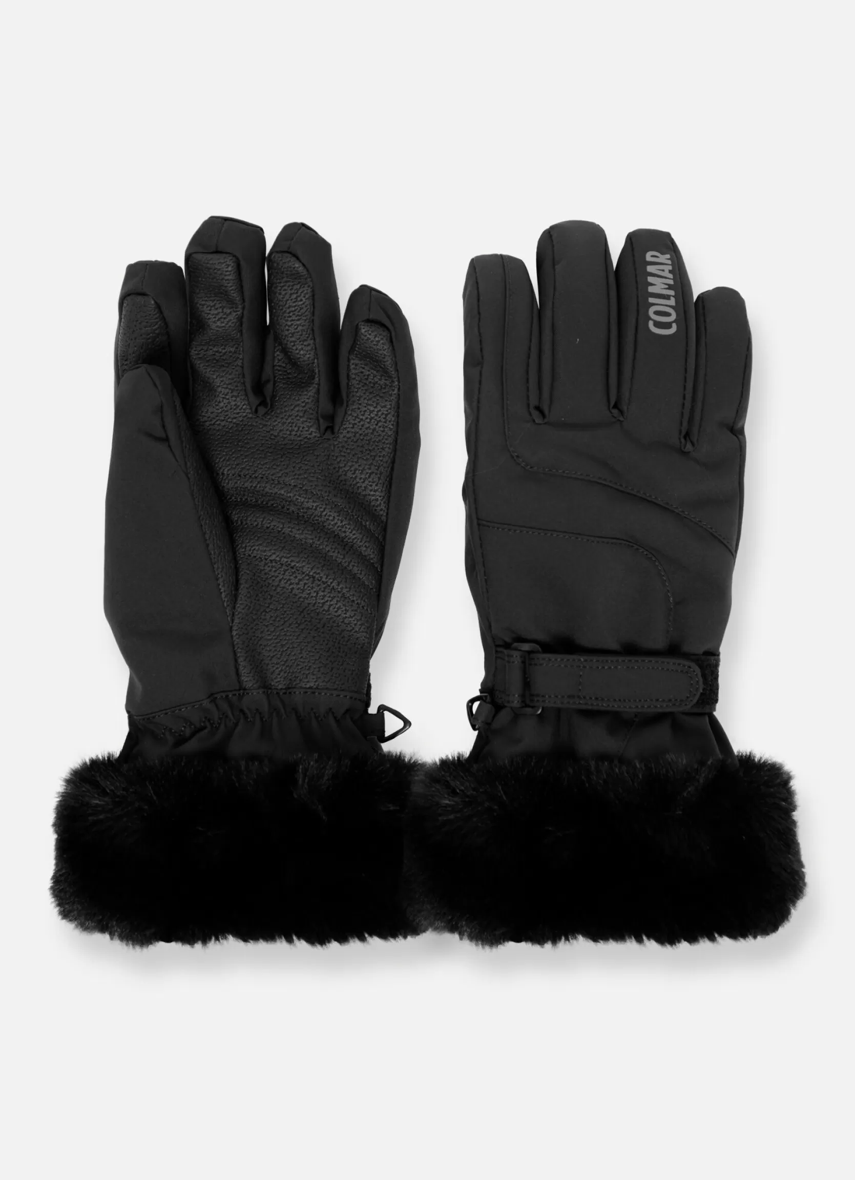 Colmar Ski gloves with technical fur hem | woman Ski Accessories