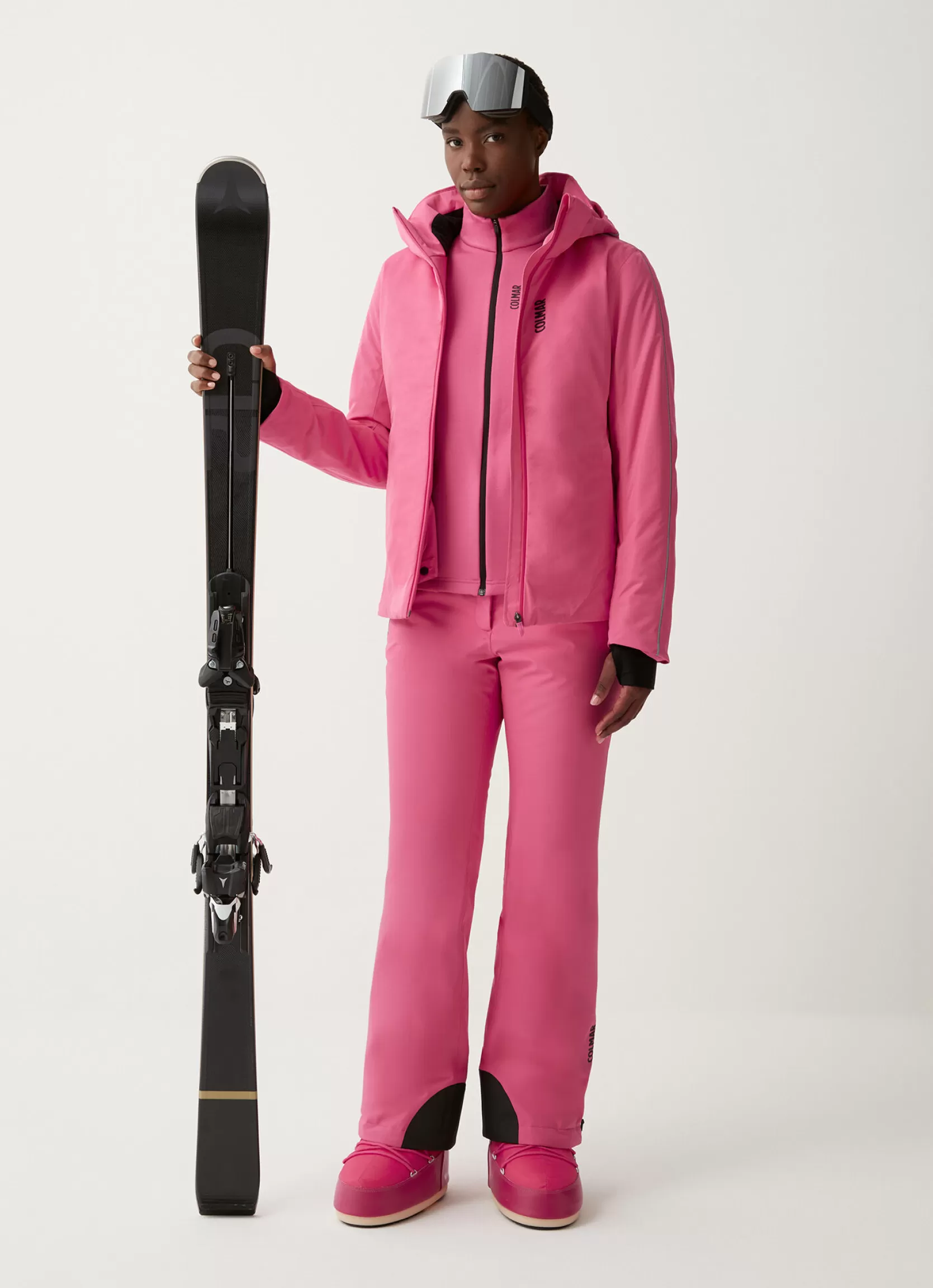 Colmar Ski jacket with hood and silver profile | woman Ski Jackets