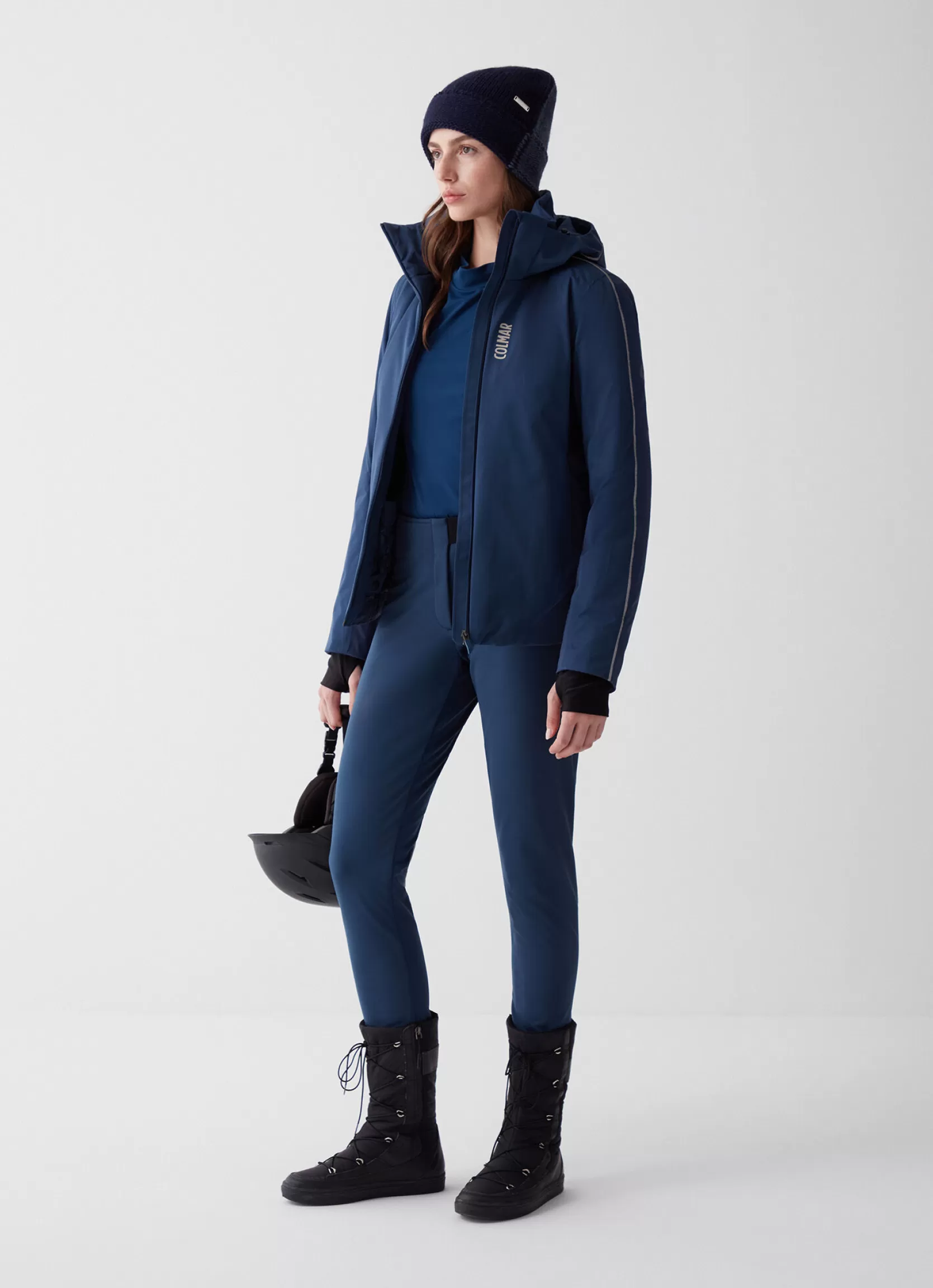 Colmar Ski jacket with hood and silver profile | woman Ski Jackets