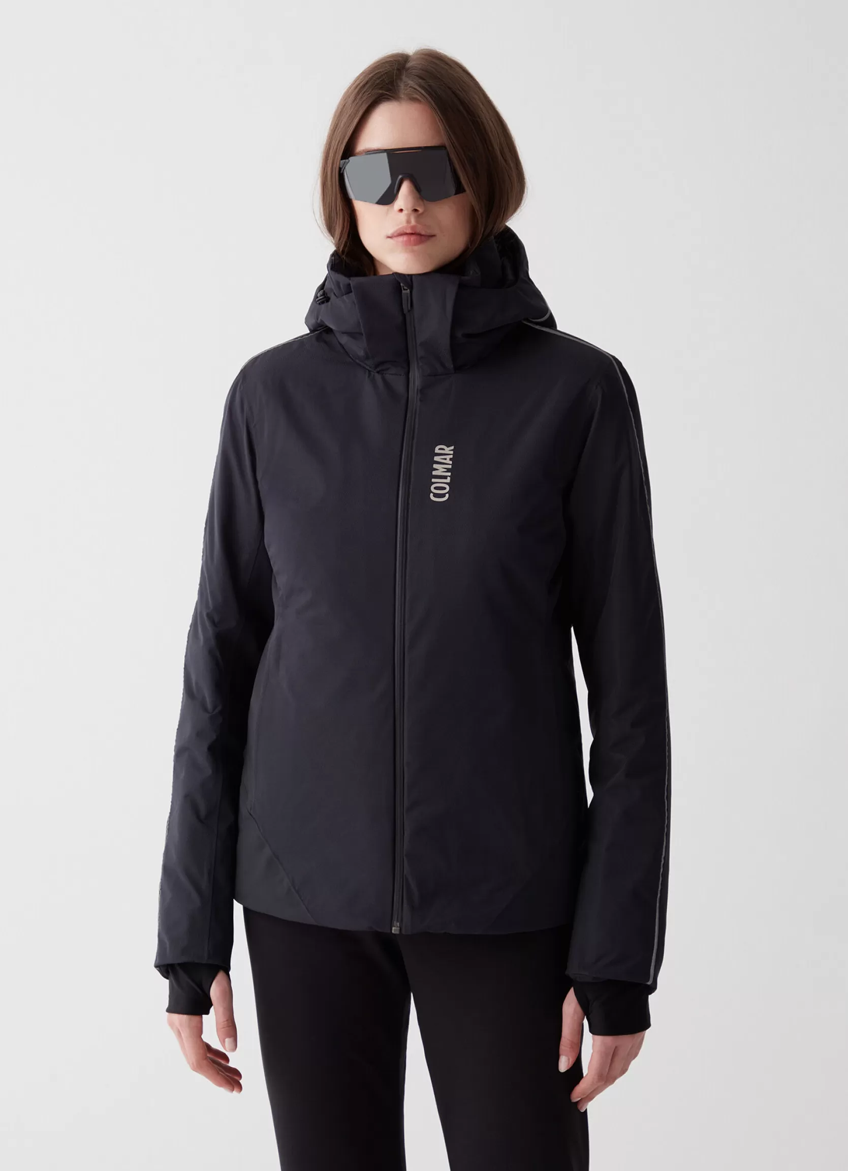 Colmar Ski jacket with hood and silver profile | woman Ski Jackets