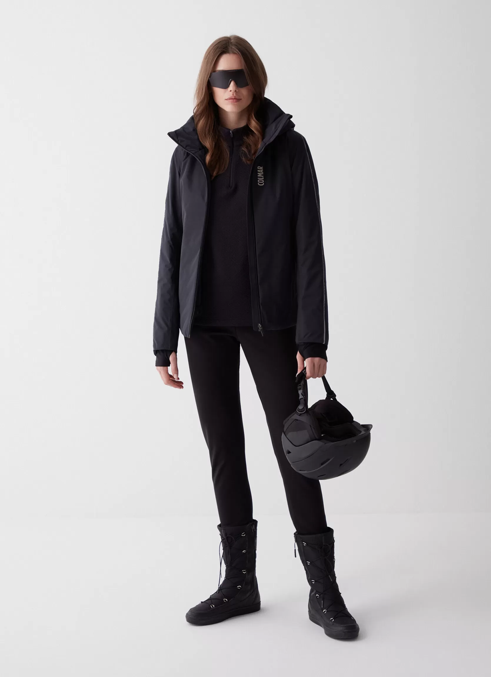 Colmar Ski jacket with hood and silver profile | woman Ski Jackets