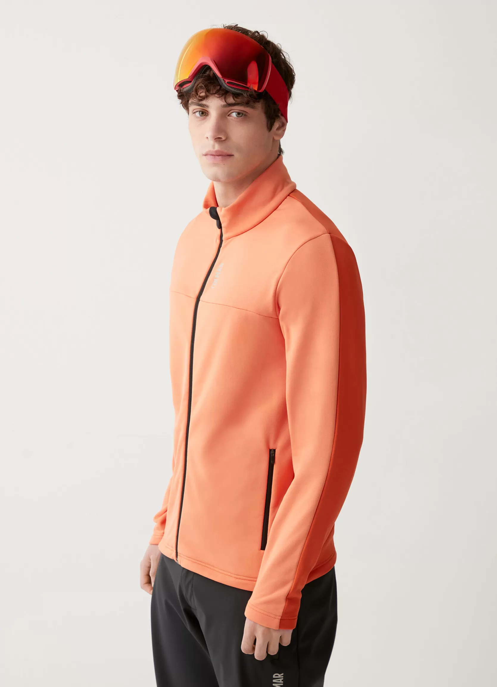 Colmar Ski sweatshirt with zip in two-tone stretch fleece | man Sweatshirts and Fleeces | SKI COLLECTION MAN