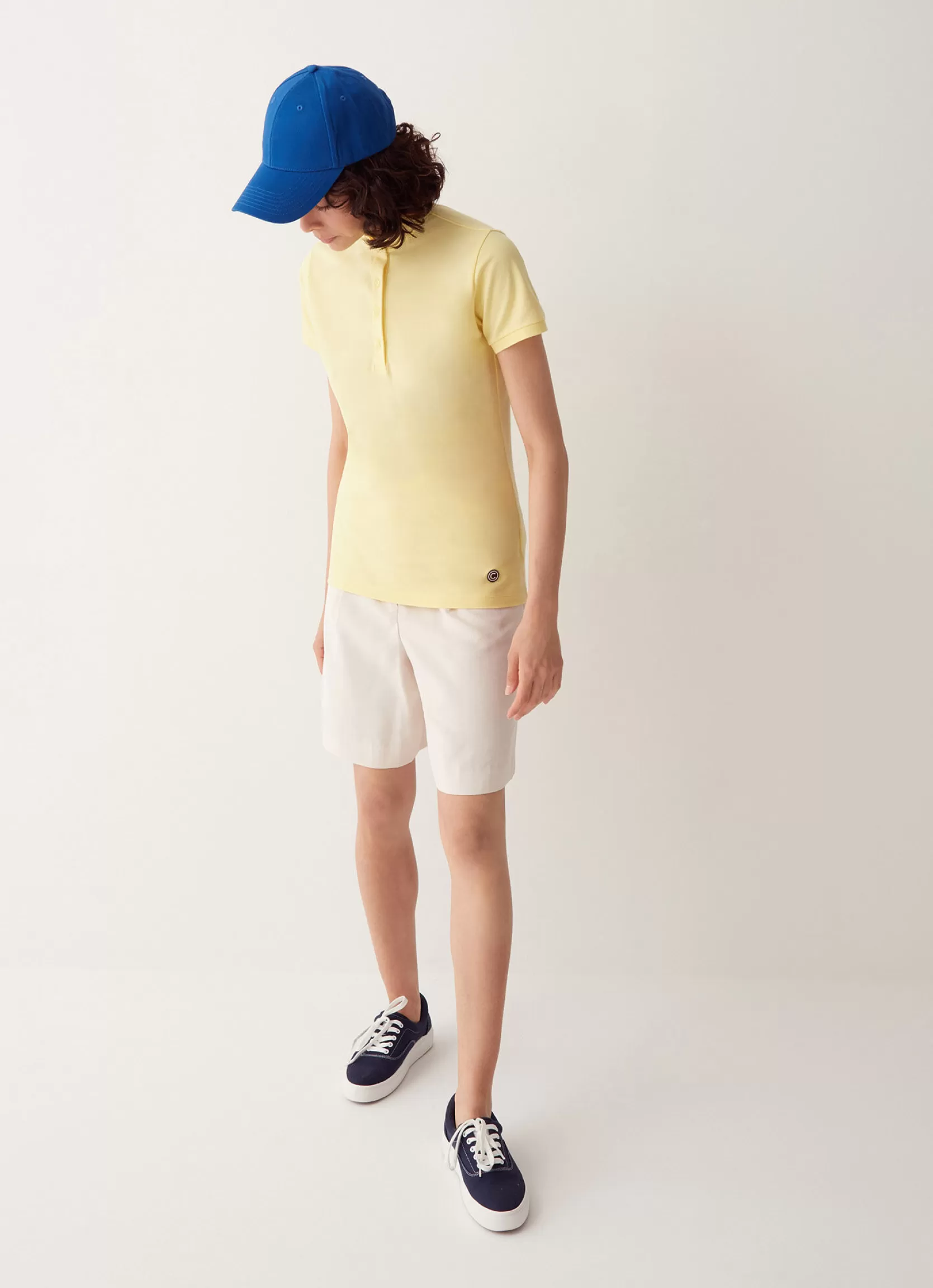 Colmar Slim polo shirt with pleated collar | woman Outlet